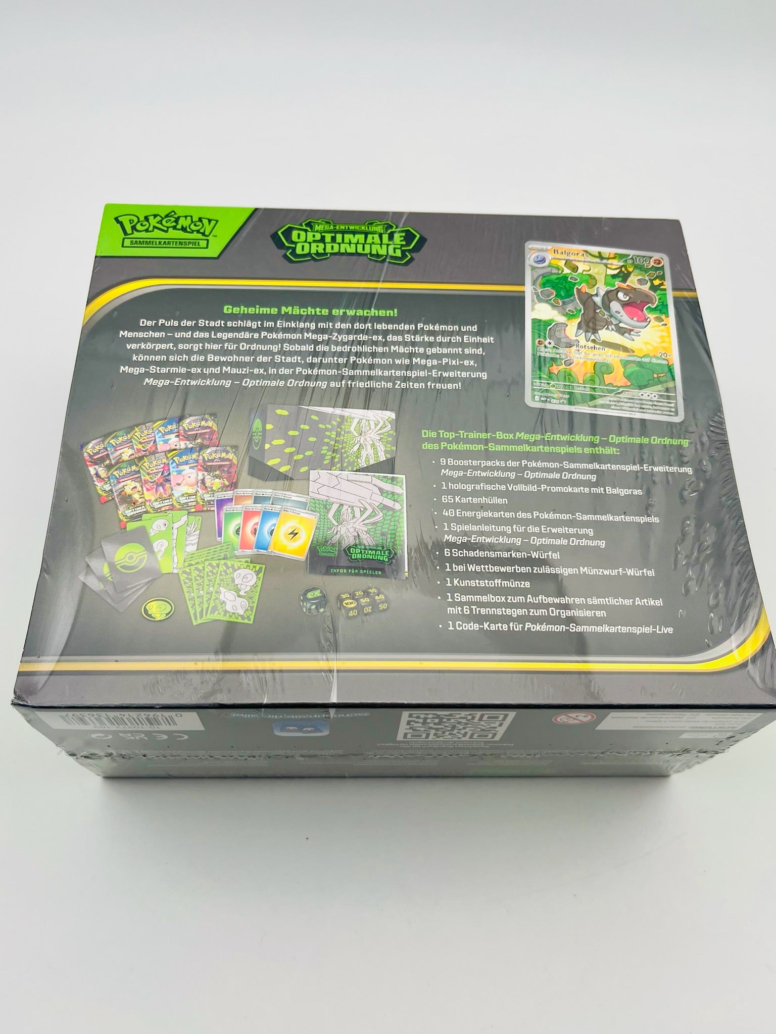 Pokémon TCG: Top-Trainer-Box – Mega-Entwicklung: Optimale Ordnung | NEU & OVP | Deutsch