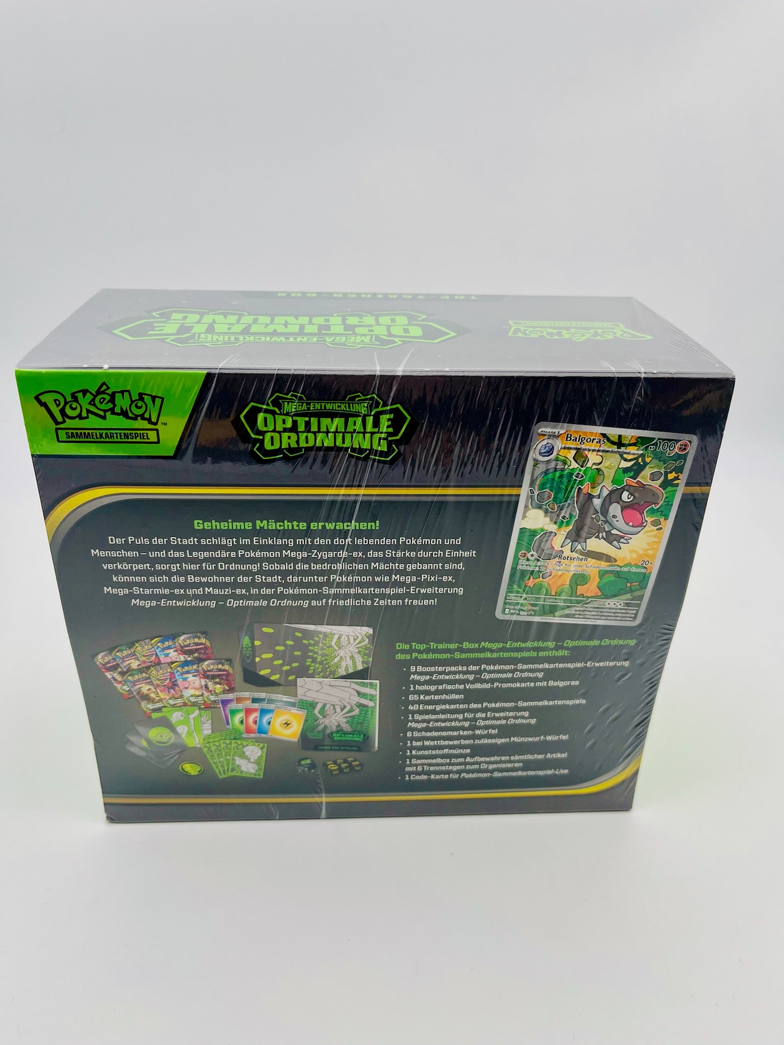 Pokémon TCG: Top-Trainer-Box – Mega-Entwicklung: Optimale Ordnung | NEU & OVP | Deutsch