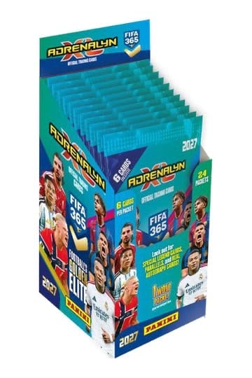 FIFA 365 Adrenalyn XL 2027 Trading Cards Flow Pack Display (24)