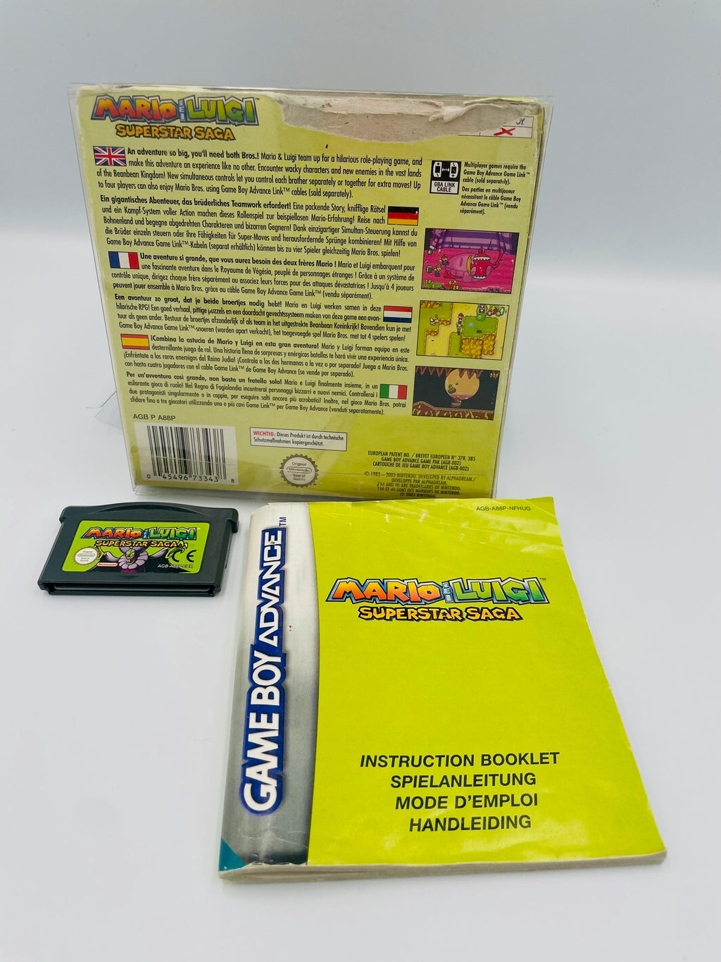 GBA | Mario & Luigi Superstar Saga | OVP | Zweite Wahl