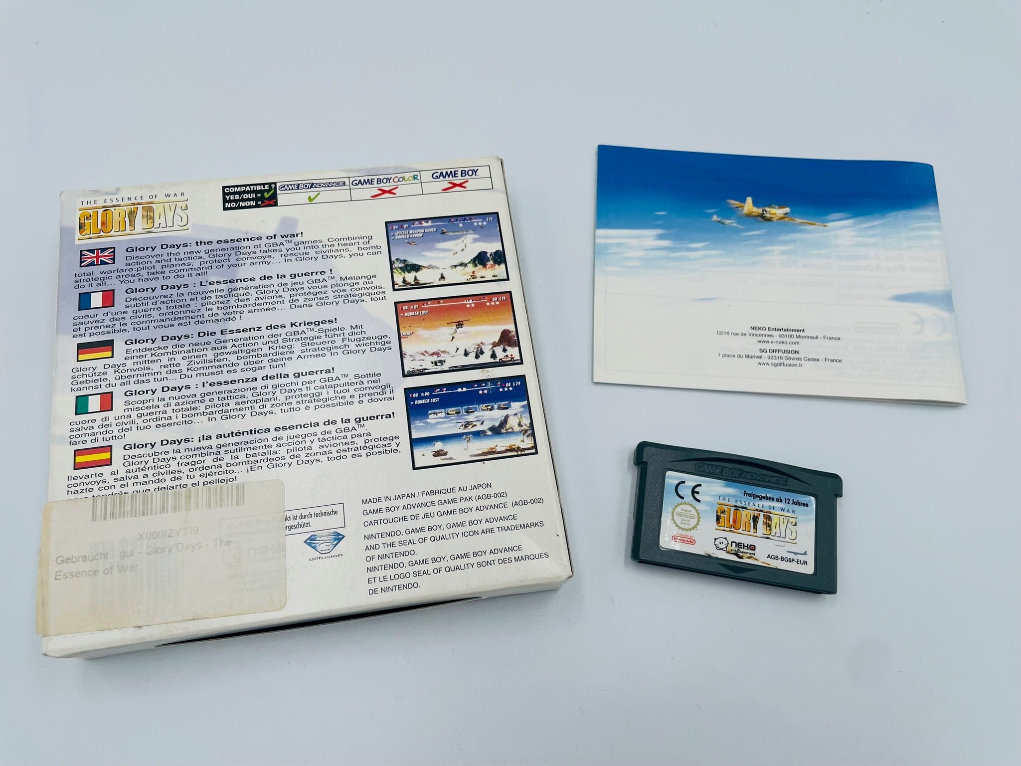 Glory Days The Essence of War GBA OVP | Zweite Wahl
