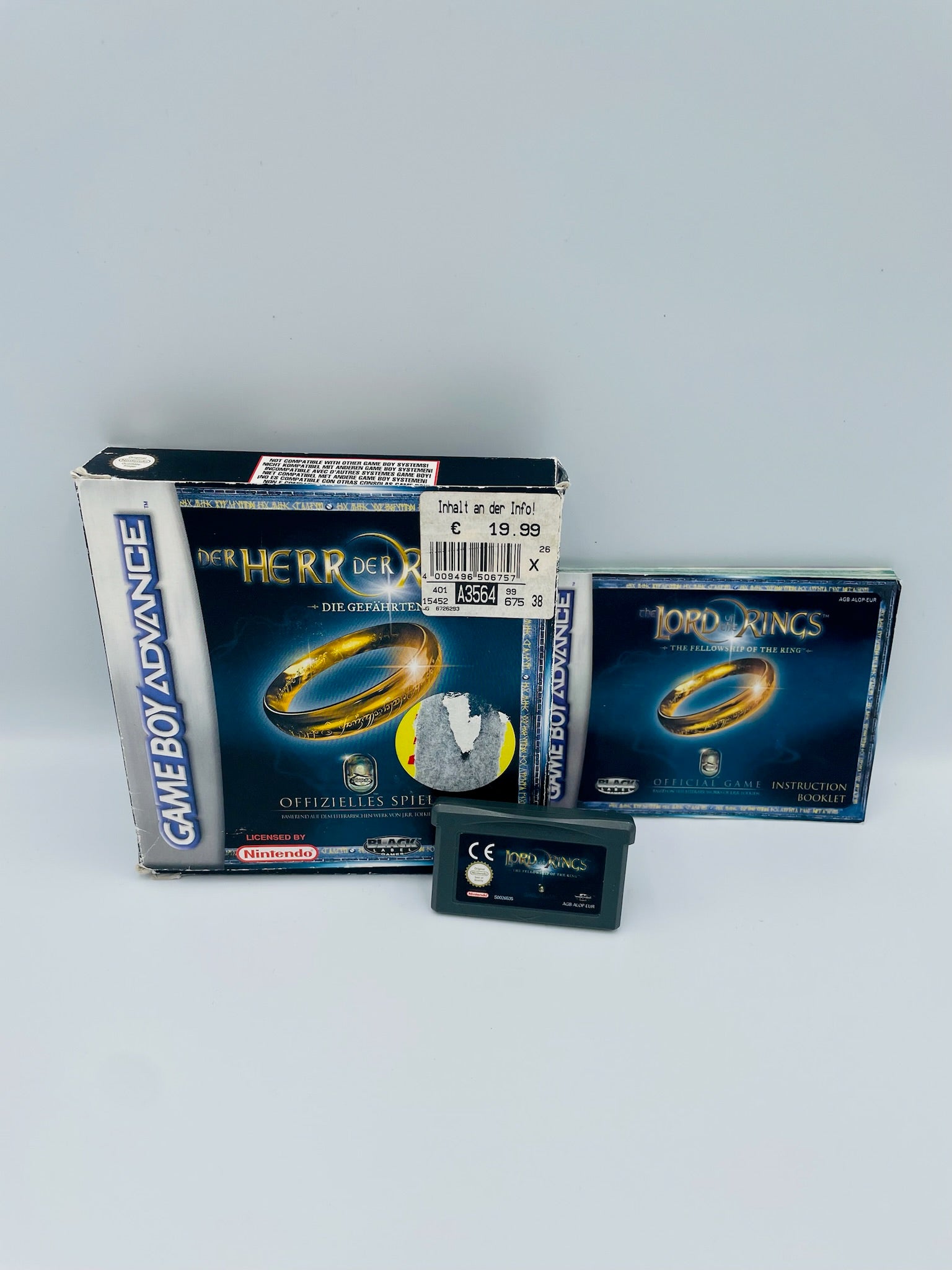 Game Boy Advance - Der Herr der Ringe Die Gefährten OVP | Deutsch