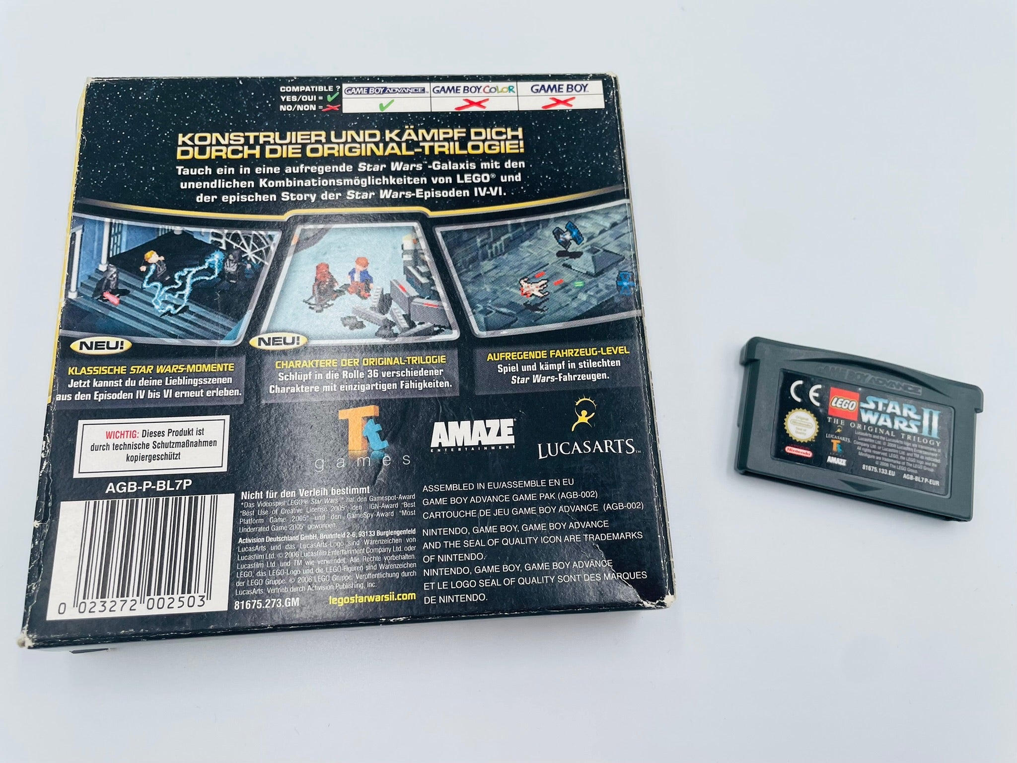 LEGO Star Wars II GBA OVP-Gebrauchsspuren | Deutsch Komplett
