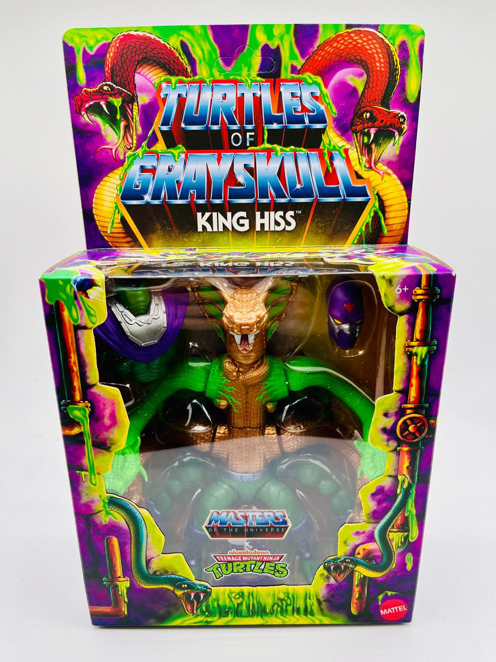 MOTU x TMNT: Turtles of Grayskull Deluxe Actionfigur King Hiss 14 cm | OVP