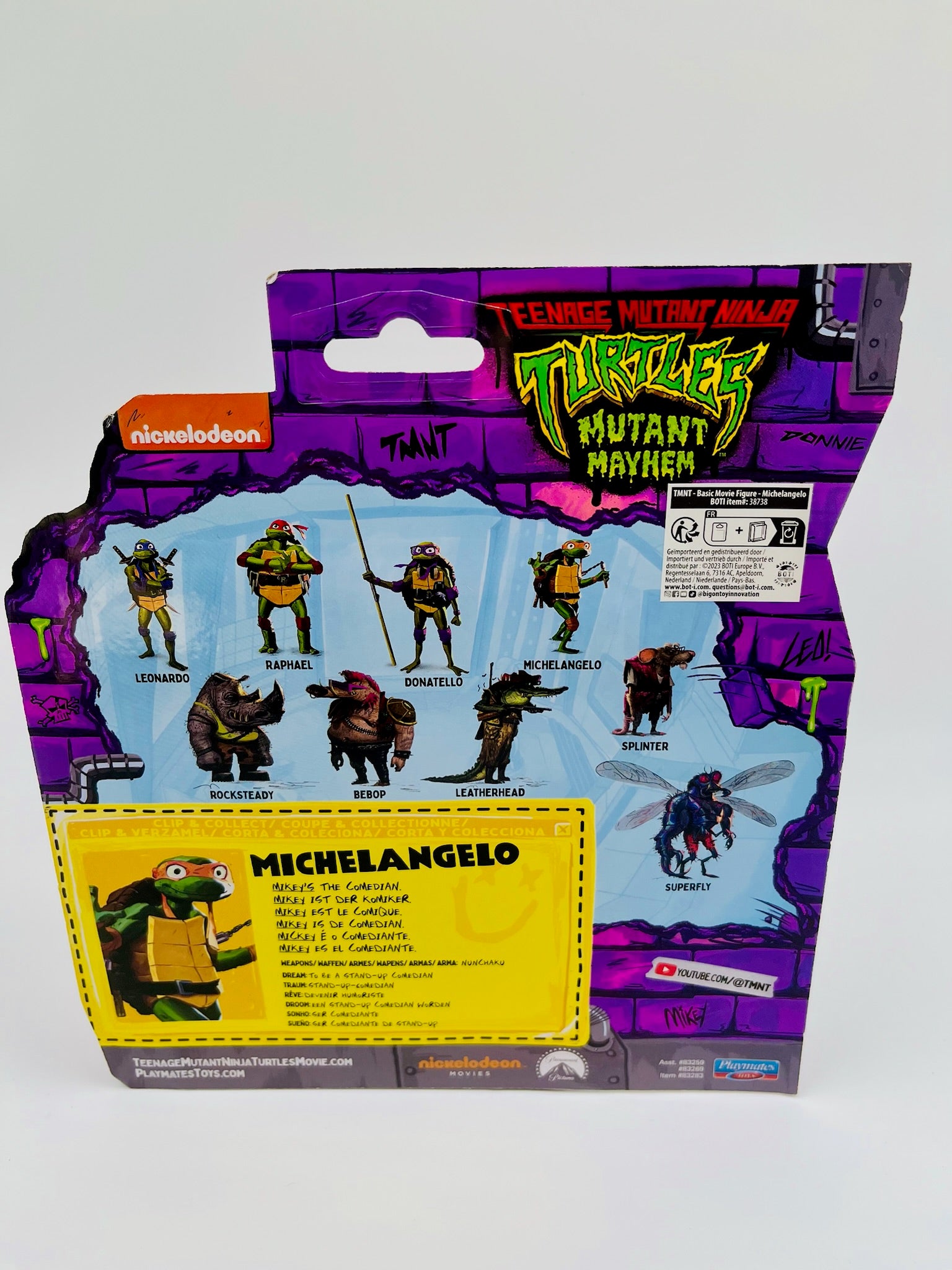 TMNT | Teenage Mutant Ninja Turtles Michelangelo Mutant Mayhem | OVP