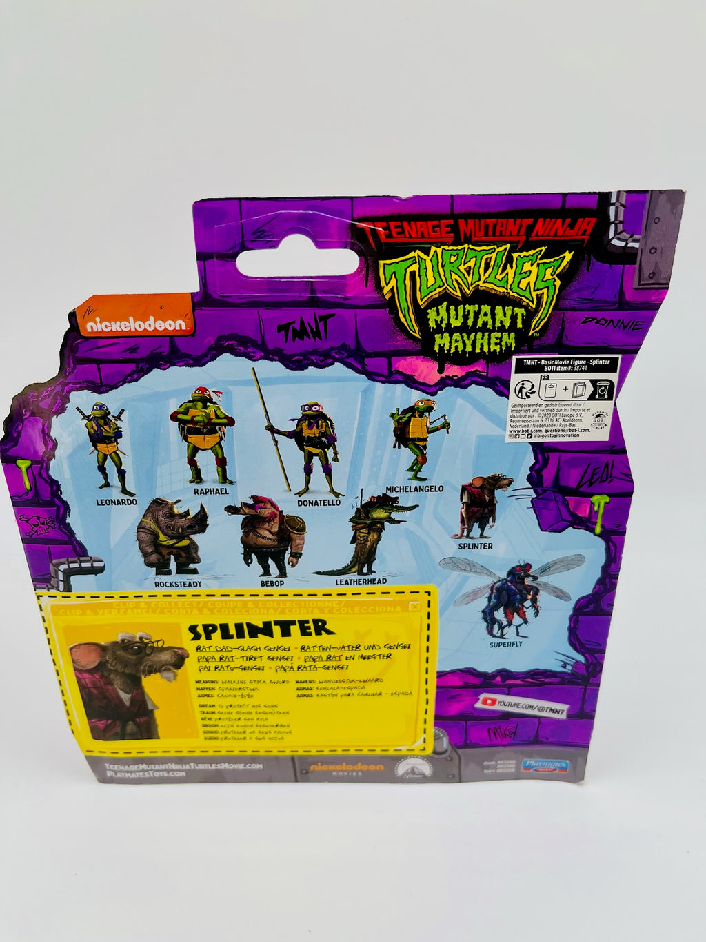 Teenage Mutant Ninja Turtles | Mutant Mayhem Splinter Actionfigur | OVP