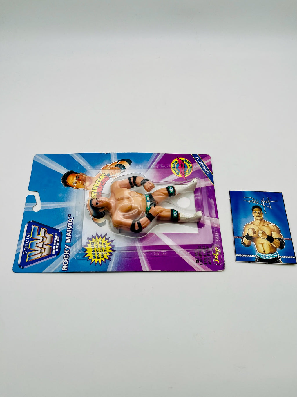 WWF | Rocky Maivia Bendable Action Figure Series V | OVP