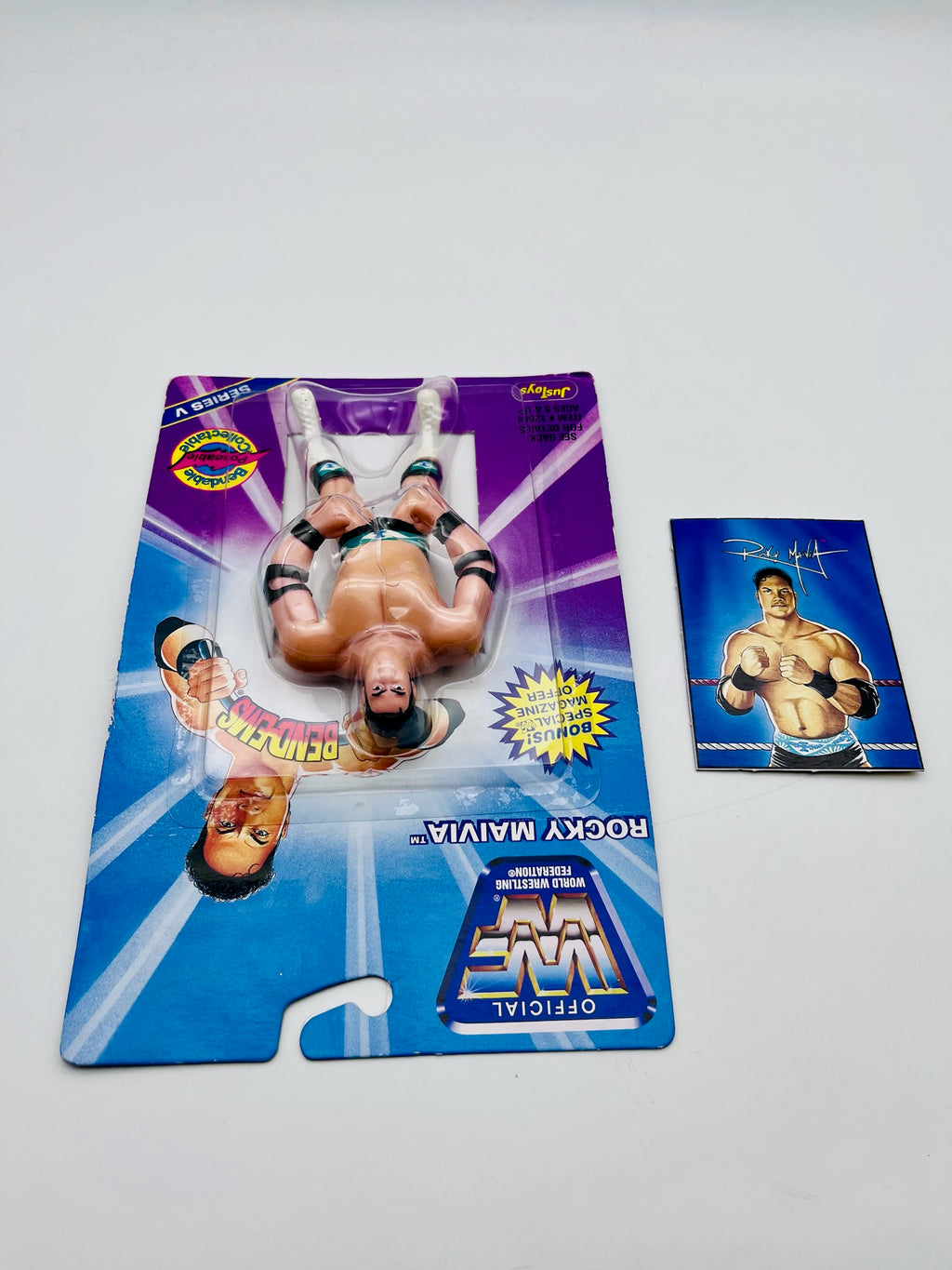 WWF | Rocky Maivia Bendable Action Figure Series V | OVP