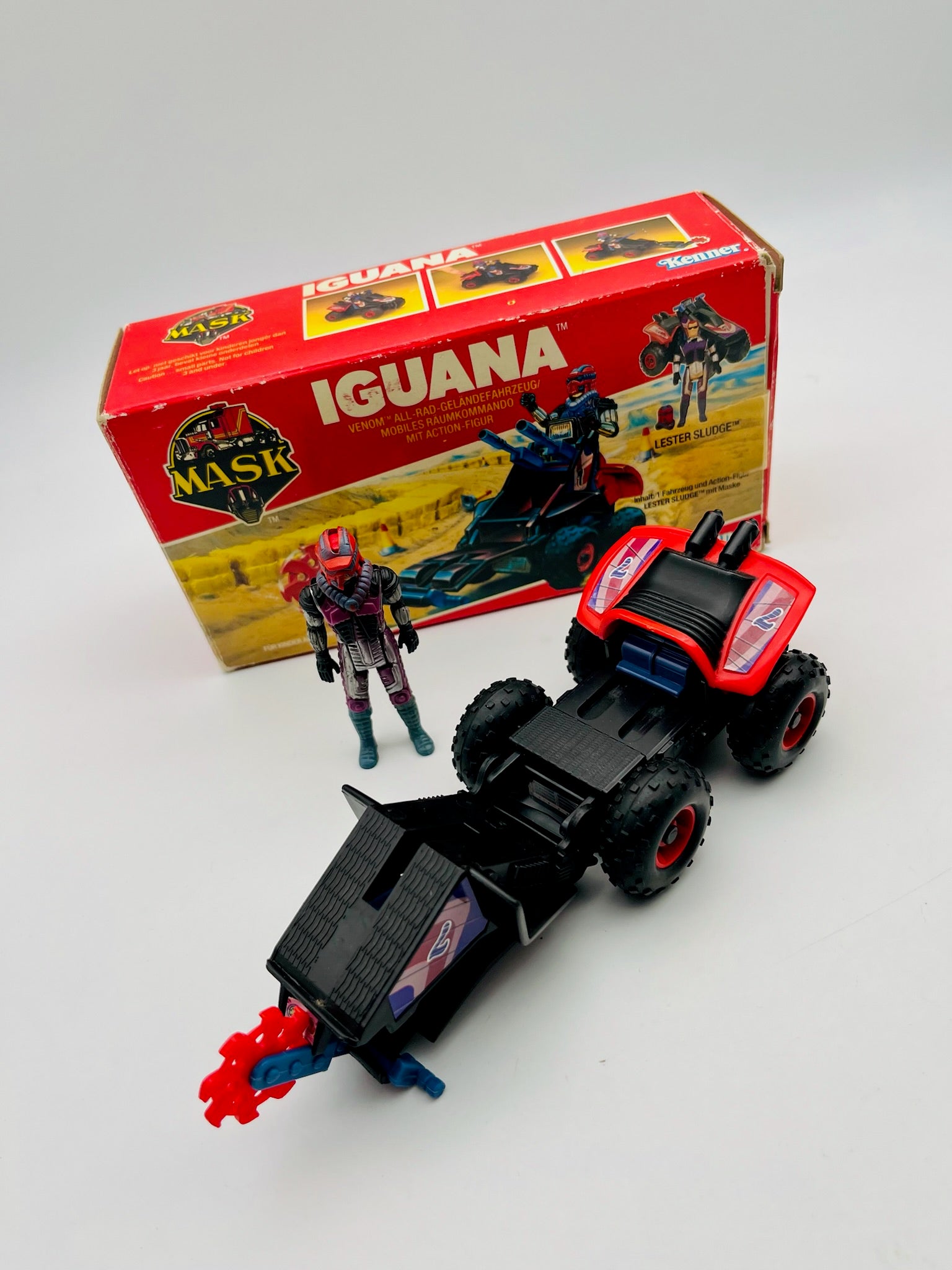 Kenner | M.A.S.K. Iguana mit Lester Sludge | OVP