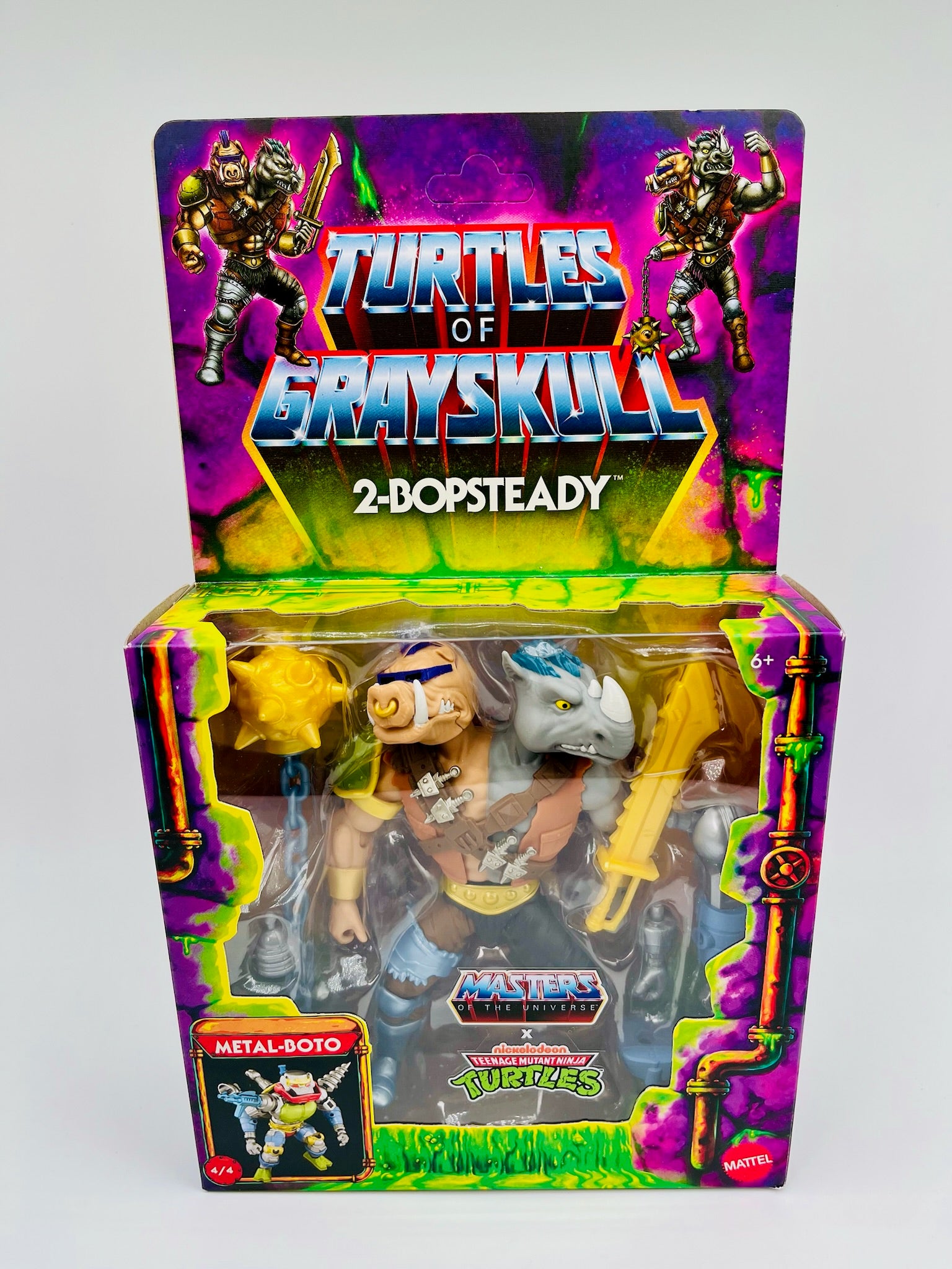MOTU | Turtles of Grayskull 2-Bopsteady & Metal-Boto | OVP