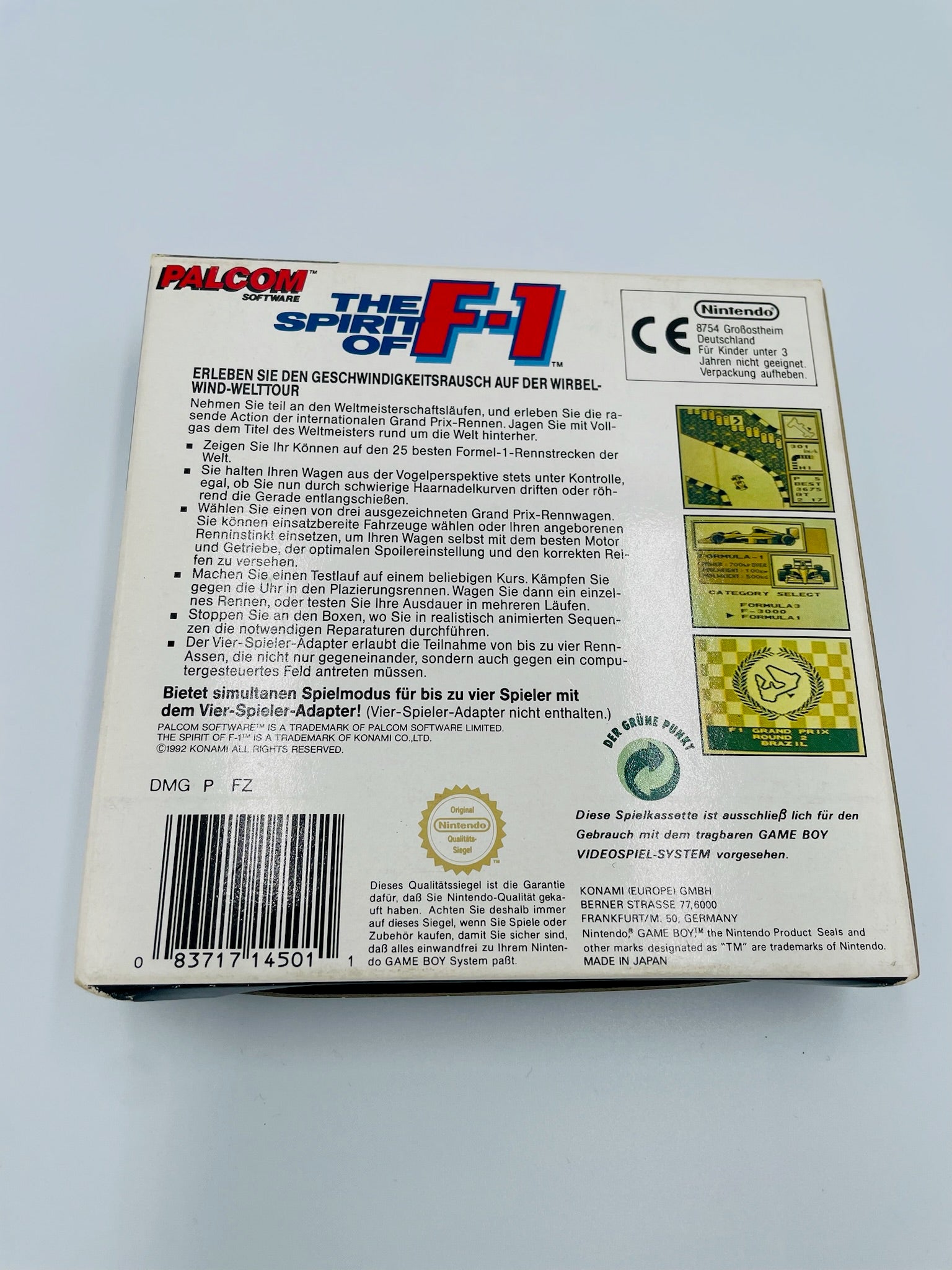 Game Boy | The Spirit of F-1 | CIB
