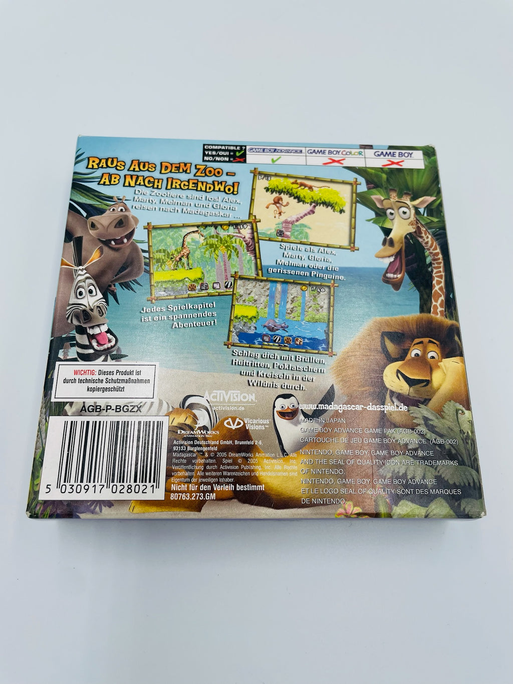 Game Boy Advance | Madagascar | CIB
