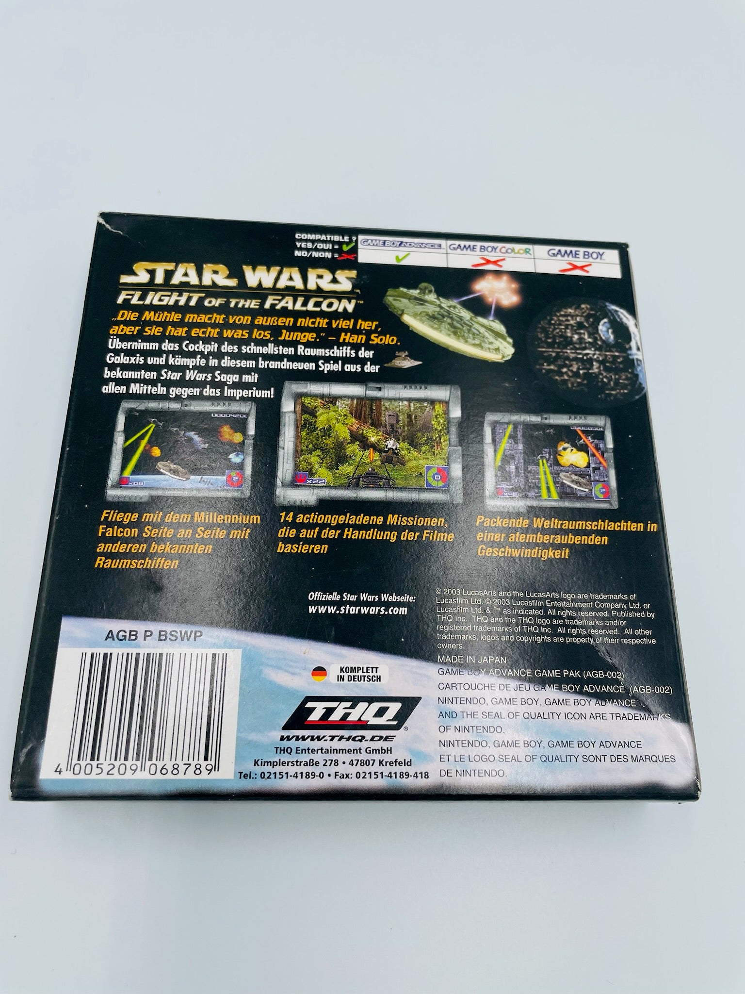 Game Boy Advance | Star Wars Flight of the Falcon | CIB