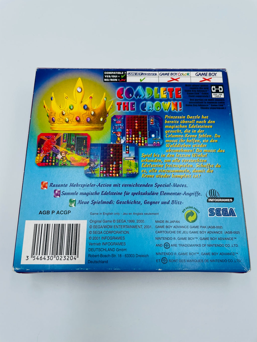 Game Boy Advance | Columns Crown | CIB