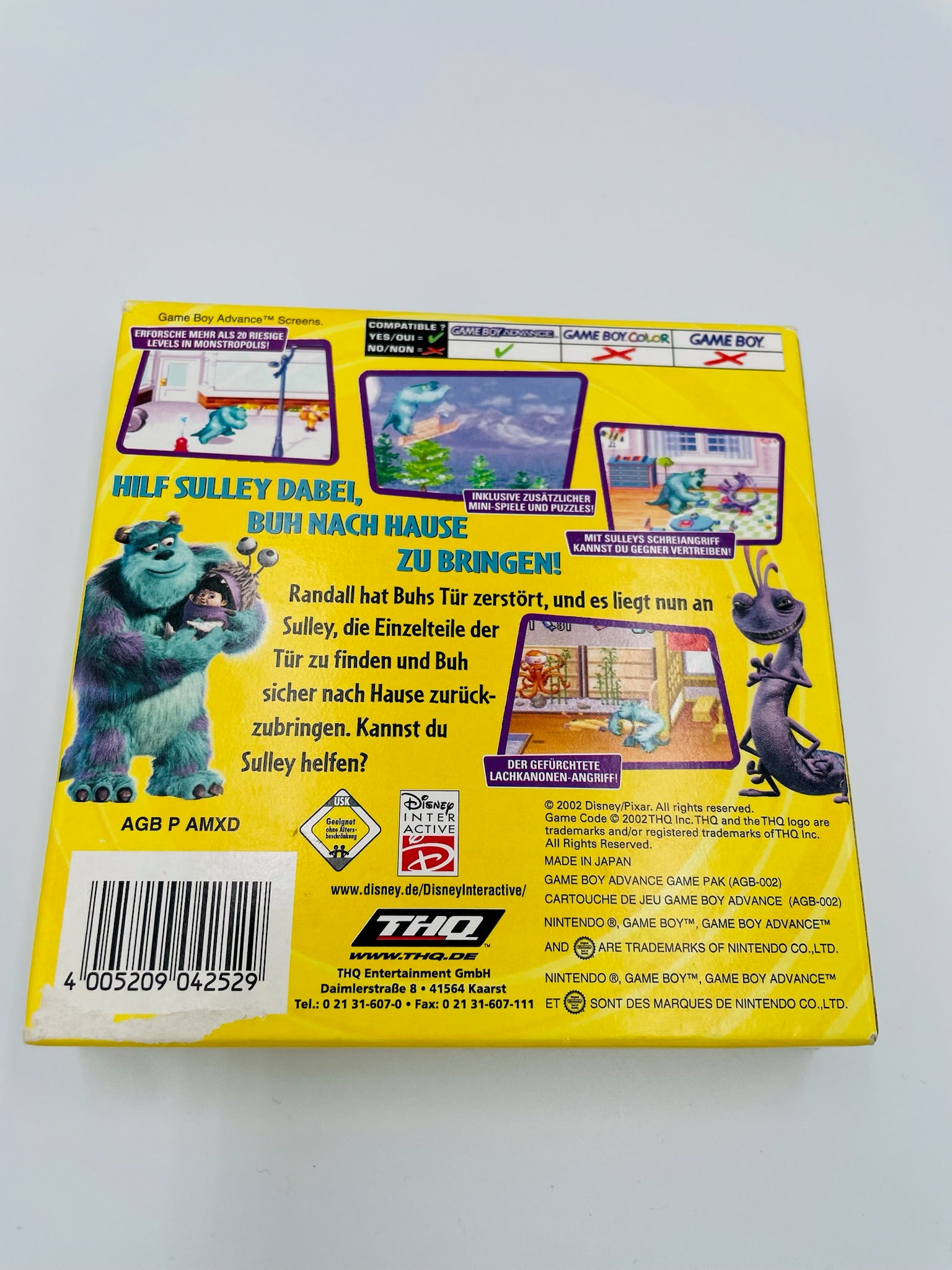 Game Boy Advance | Die Monster AG | CIB