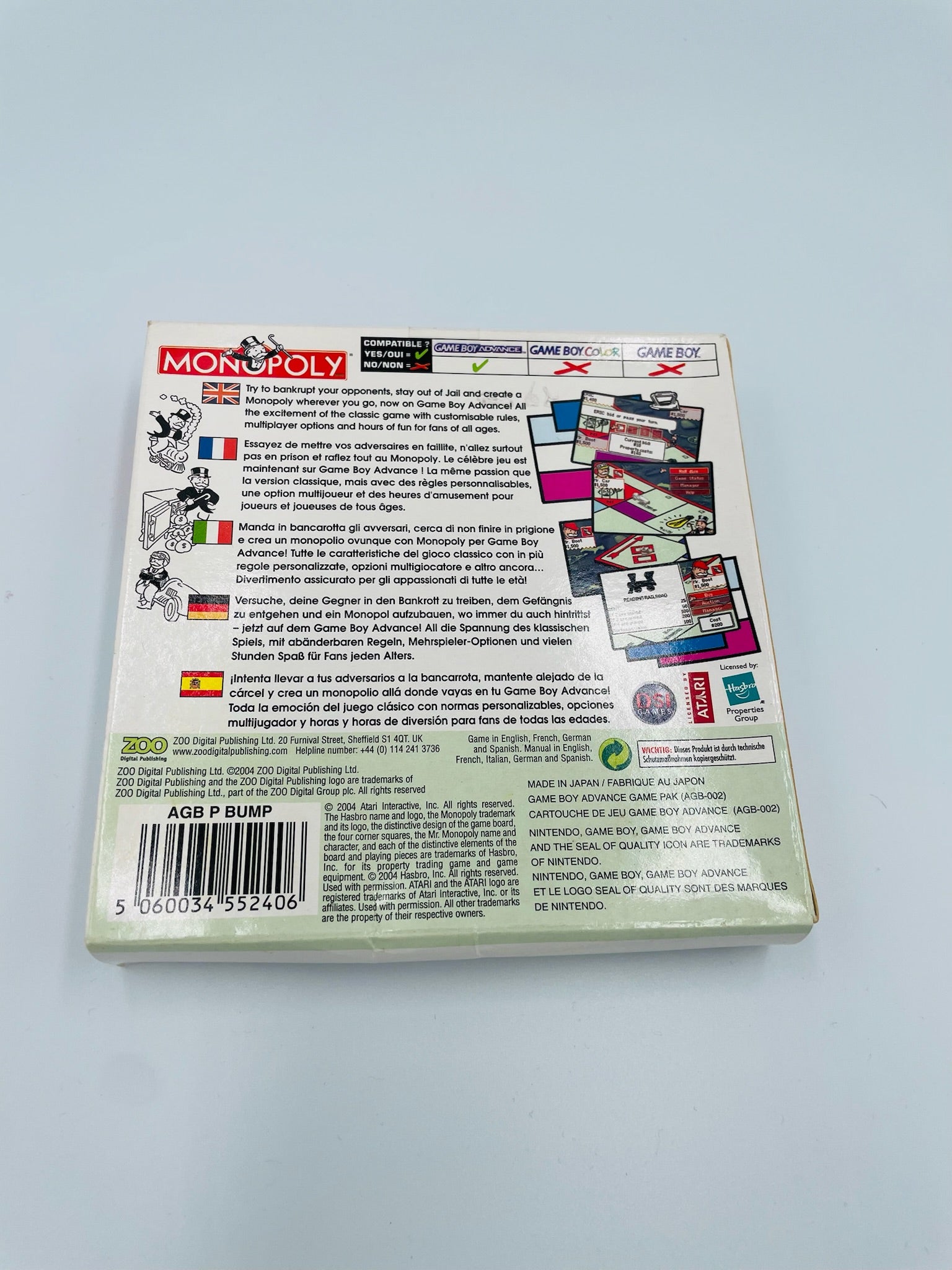 Game Boy Advance | Monopoly | CIB