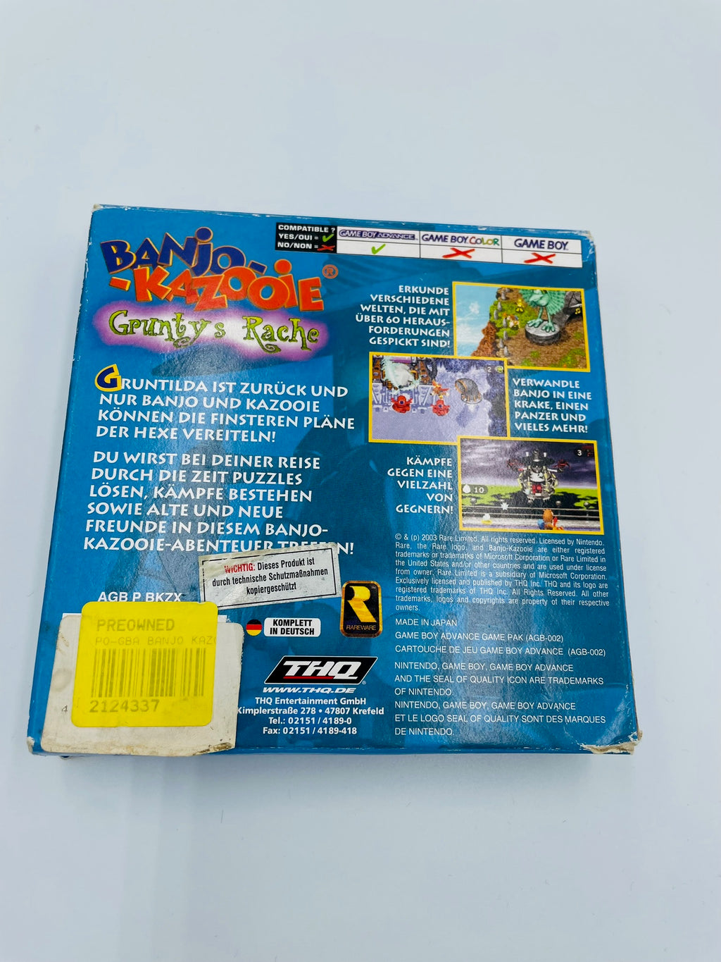 Game Boy Advance | Banjo-Kazooie Grunty's Rache | CIB | Zweite Wahl