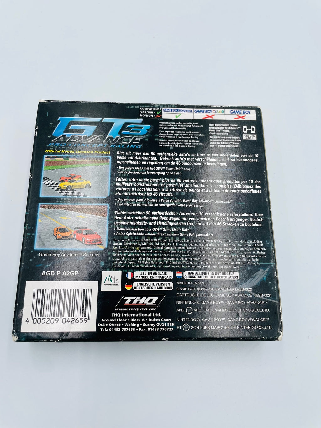 Game Boy Advance | GT Advance 3 Pro Concept Racing | CIB