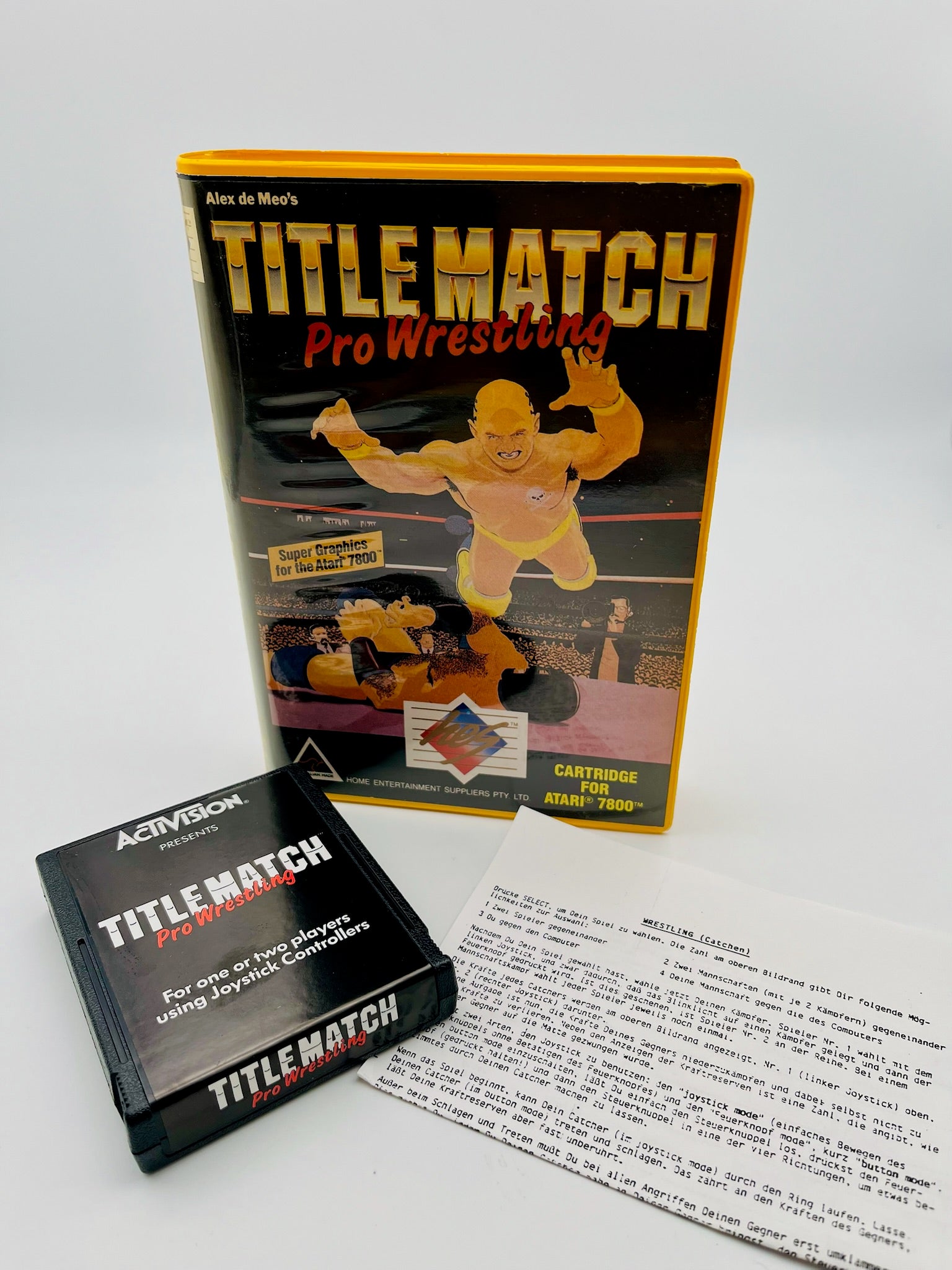 Atari 7800 | Title Match Pro Wrestling | CIB