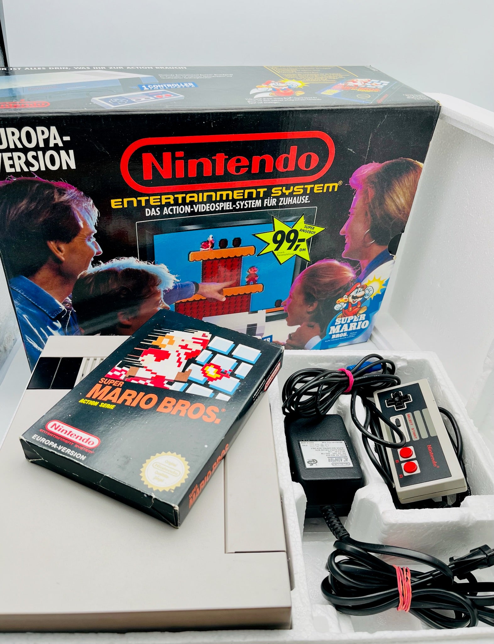 NES | Konsole Europa-Version + Super Mario Bros | CIB
