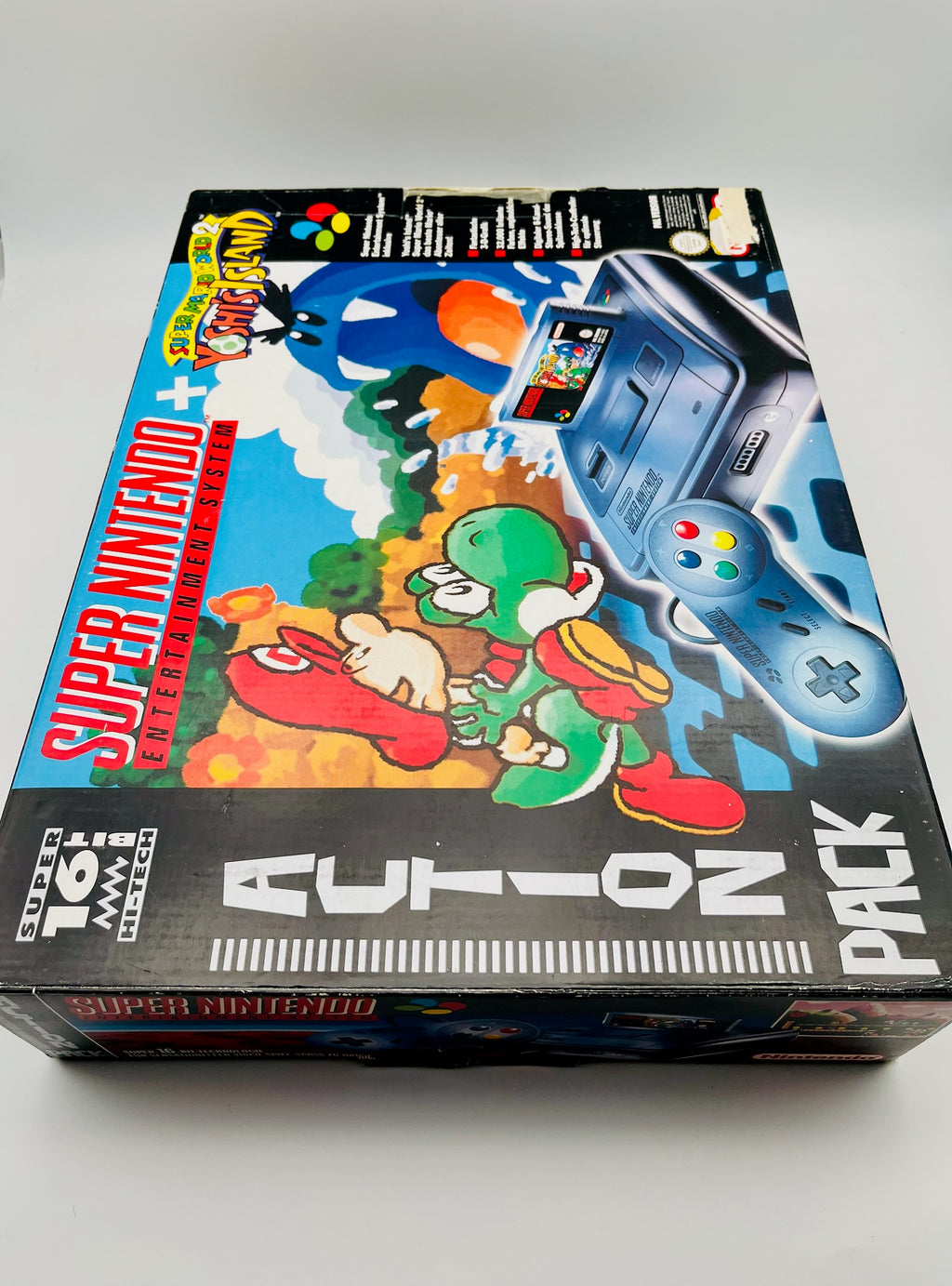 SNES | Konsole Set + Yoshi's Island CIB | OVP | Zweite Wahl