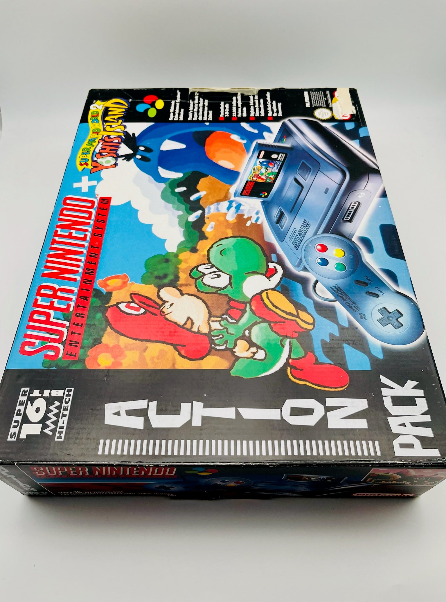 SNES | Konsole Set + Yoshi's Island CIB | OVP | Zweite Wahl
