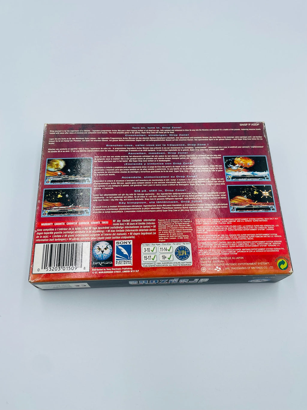 SNES | super dropzone | CIB+