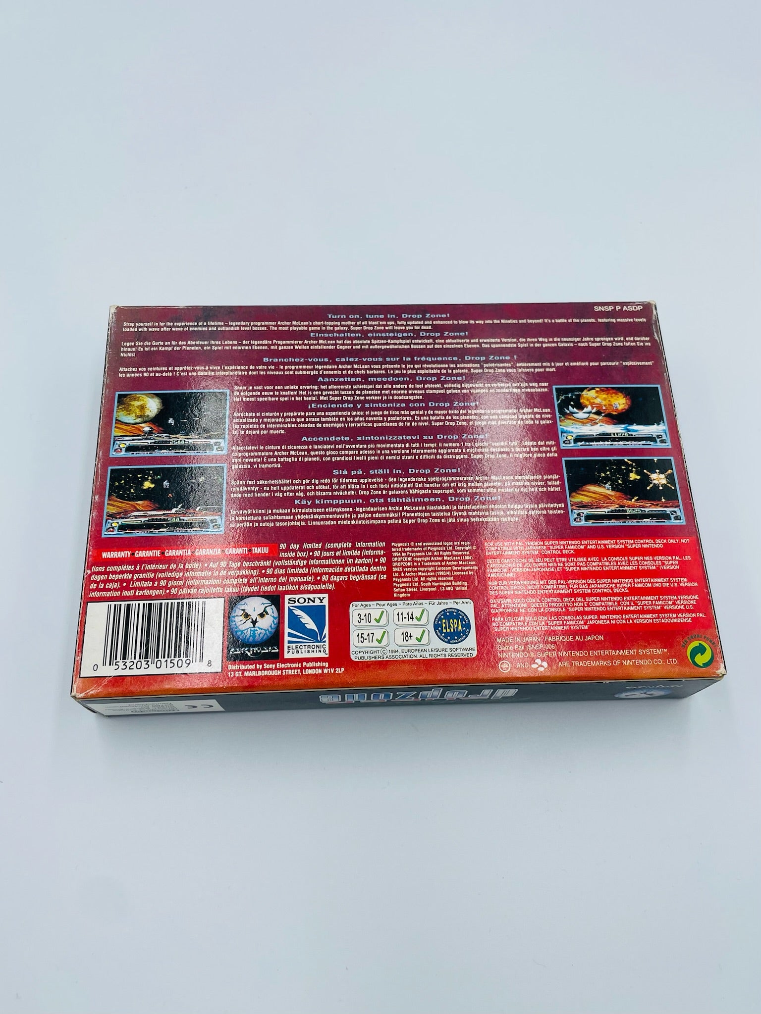 SNES | super dropzone | CIB+