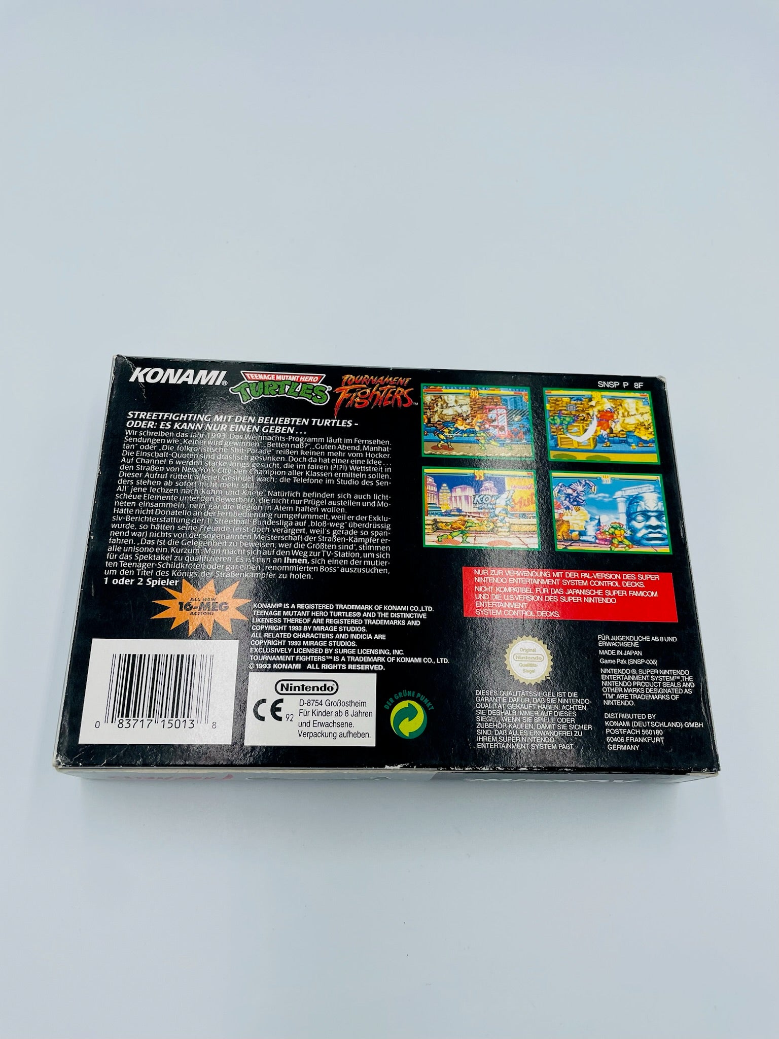 SNES | TMNT Tournament Fighters CIB+ | PAL Version