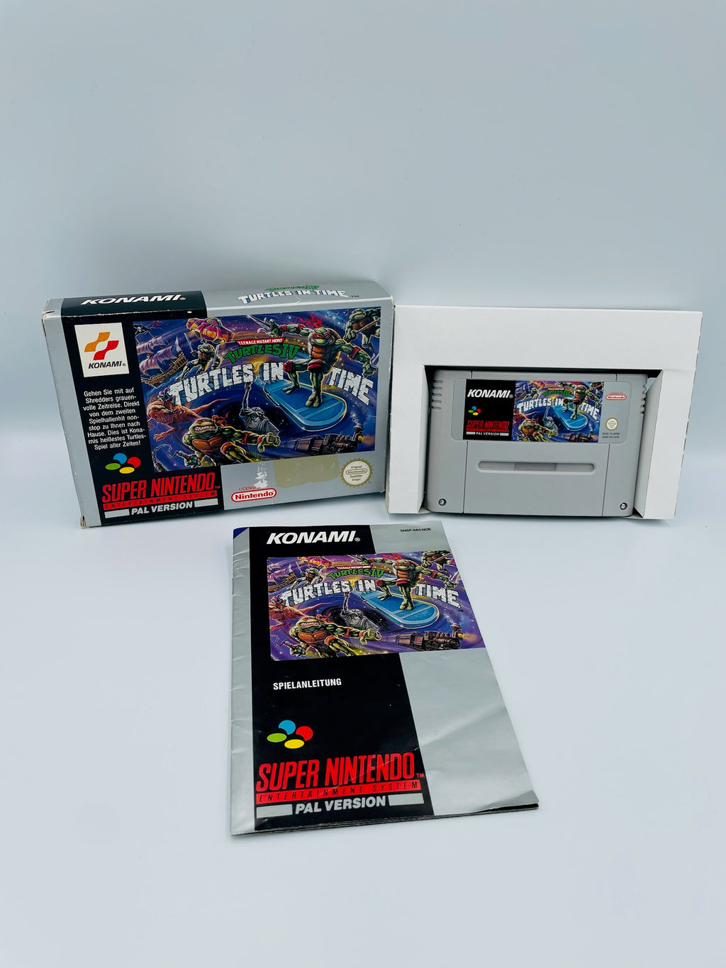 SNES | TMNT Turtles in Time CIB+ | PAL Konami