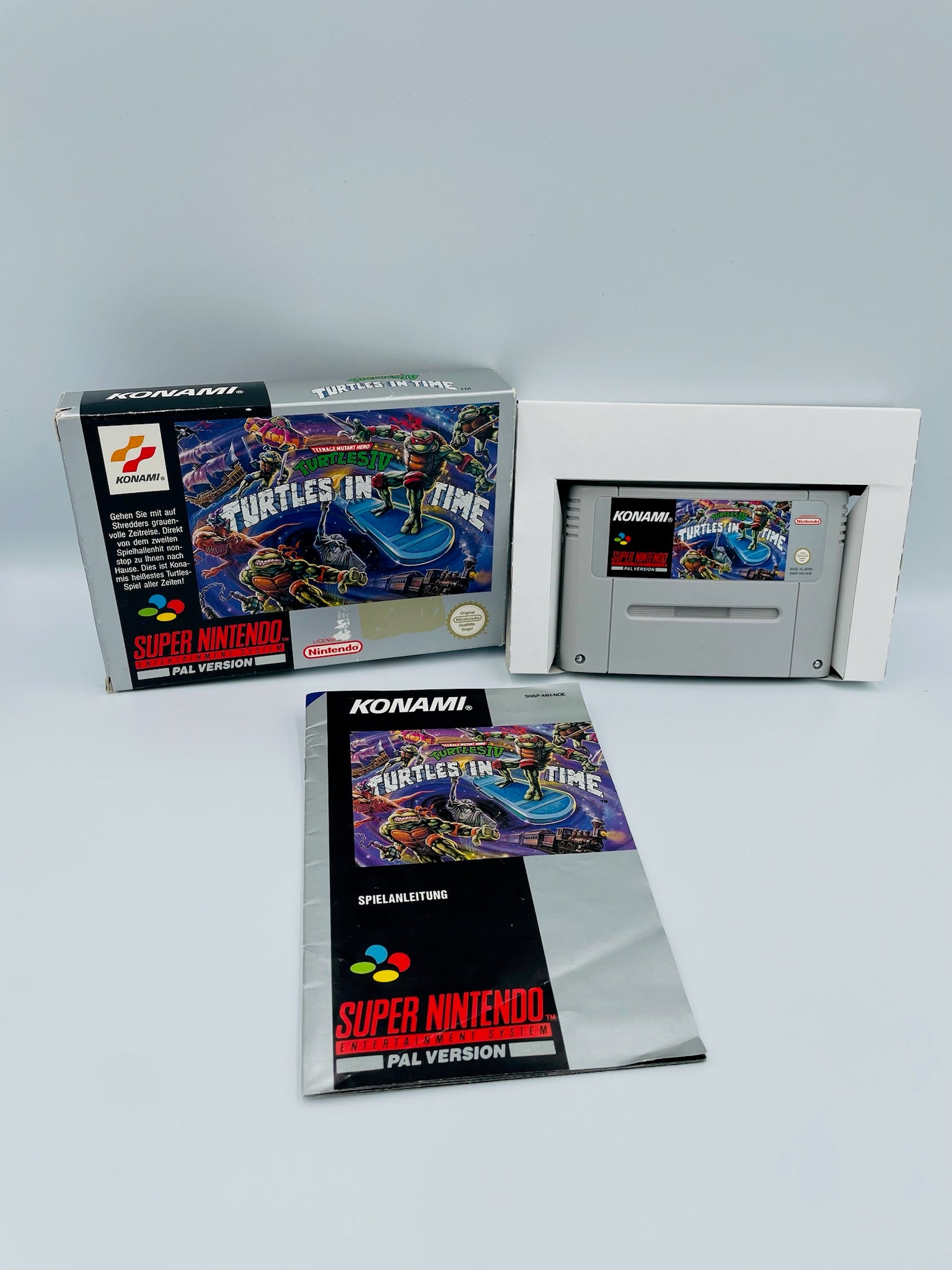 SNES | TMNT Turtles in Time CIB+ | PAL Konami
