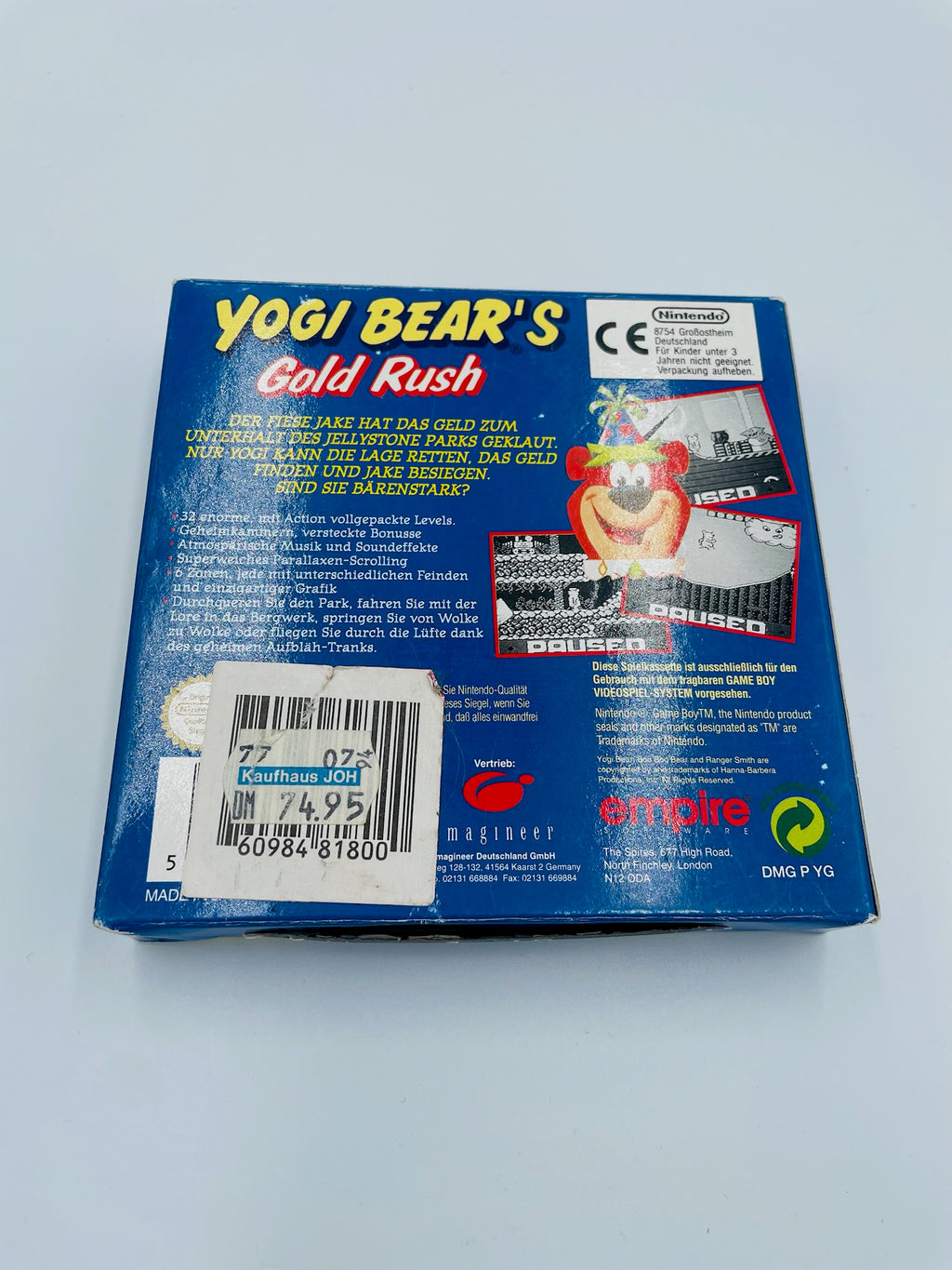 Game Boy | Yogi Bear's Gold Rush | CIB