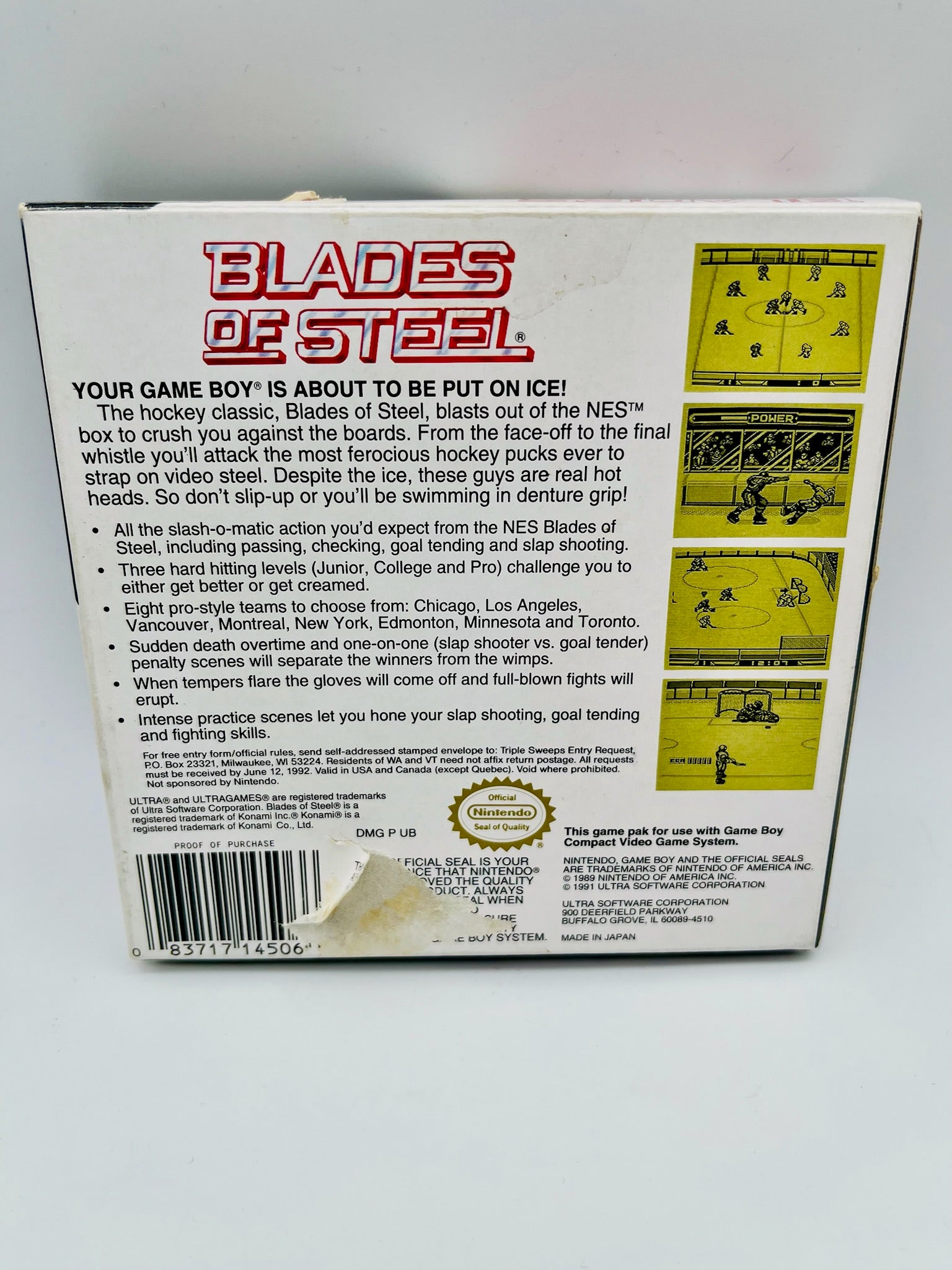 Game Boy | Blades of Steel | CIB