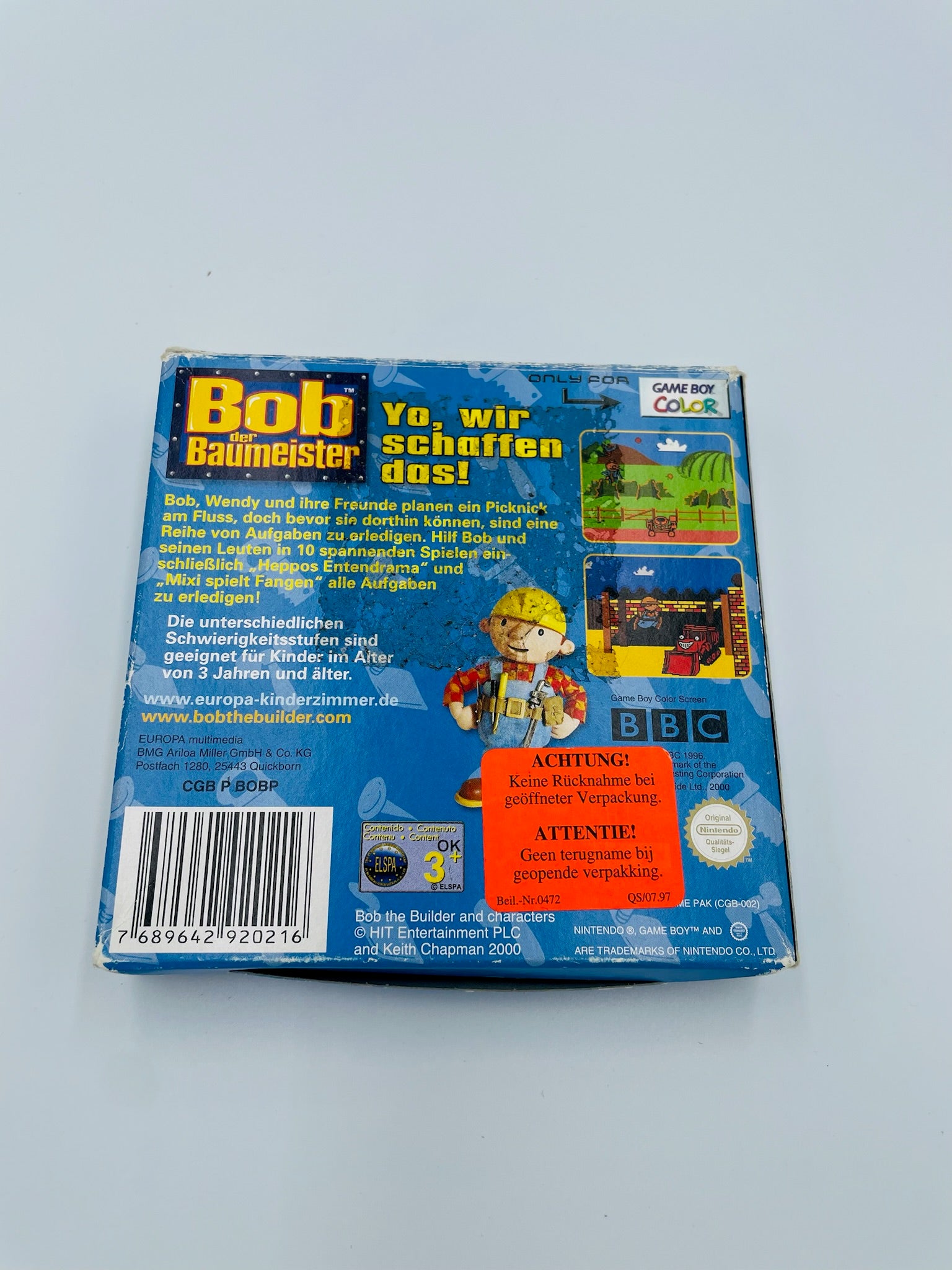 Game Boy Color | Bob der Baumeister - Yo, wir schaffen das! | CIB