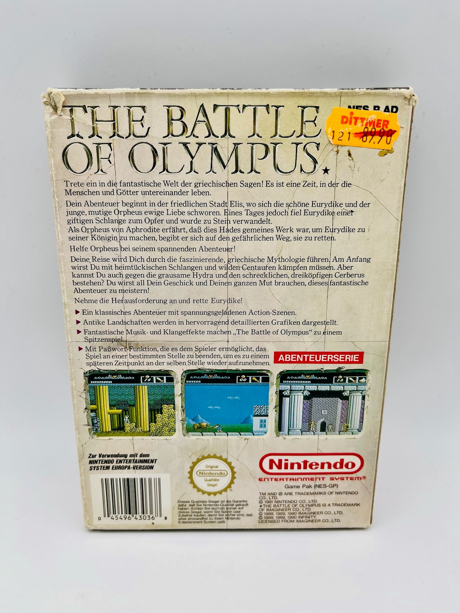 NES | The Battle of Olympus | CIB
