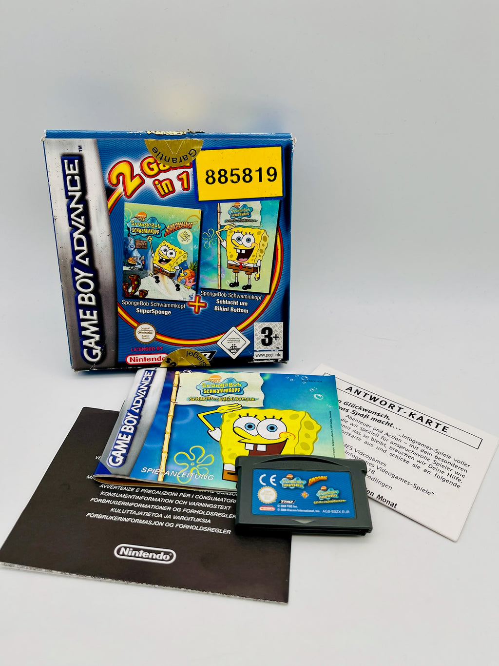 GBA | SpongeBob SuperSponge + Schlacht um Bikini Bottom | CIB