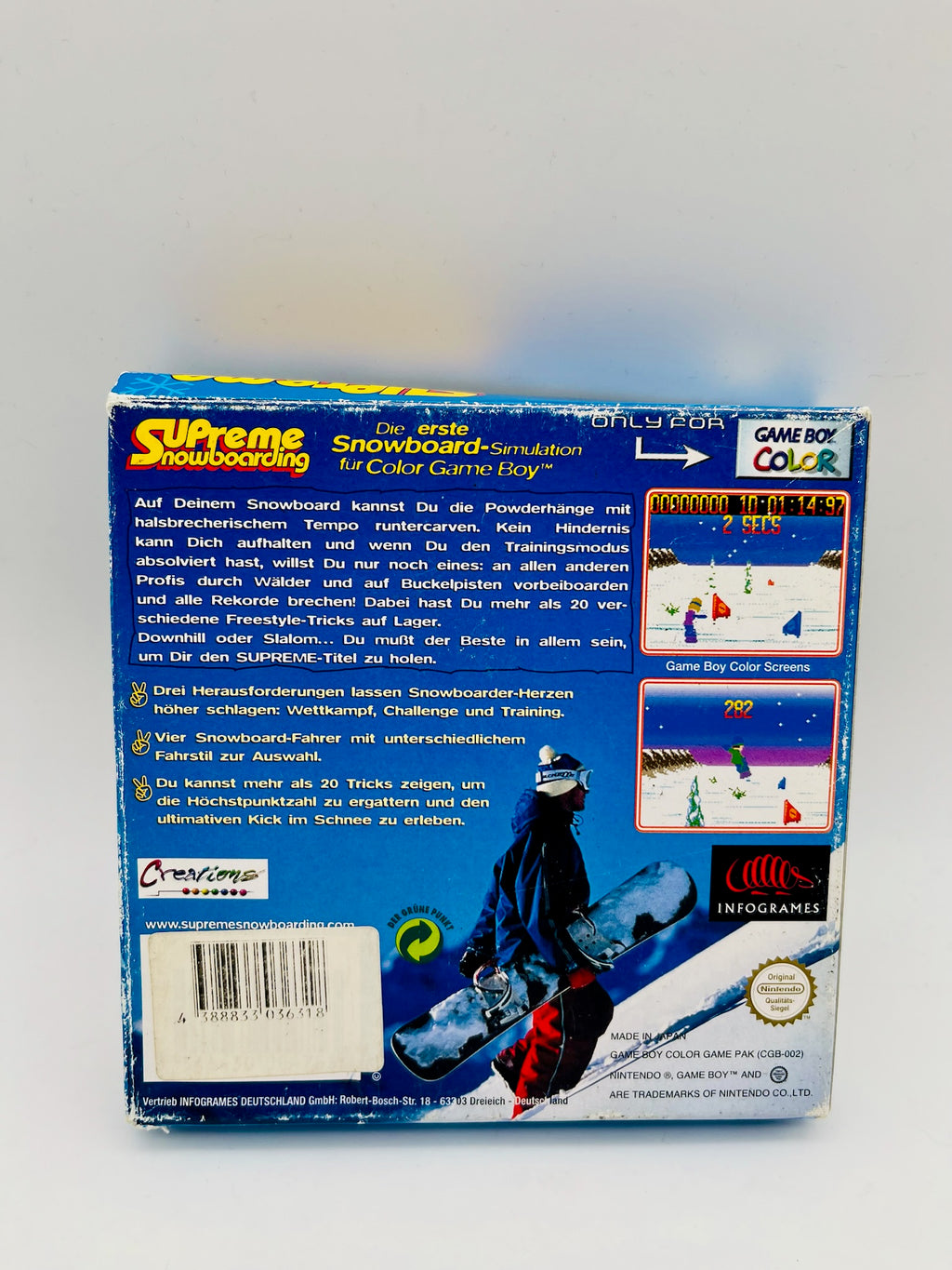 Game Boy Color | Supreme Snowboarding | CIB