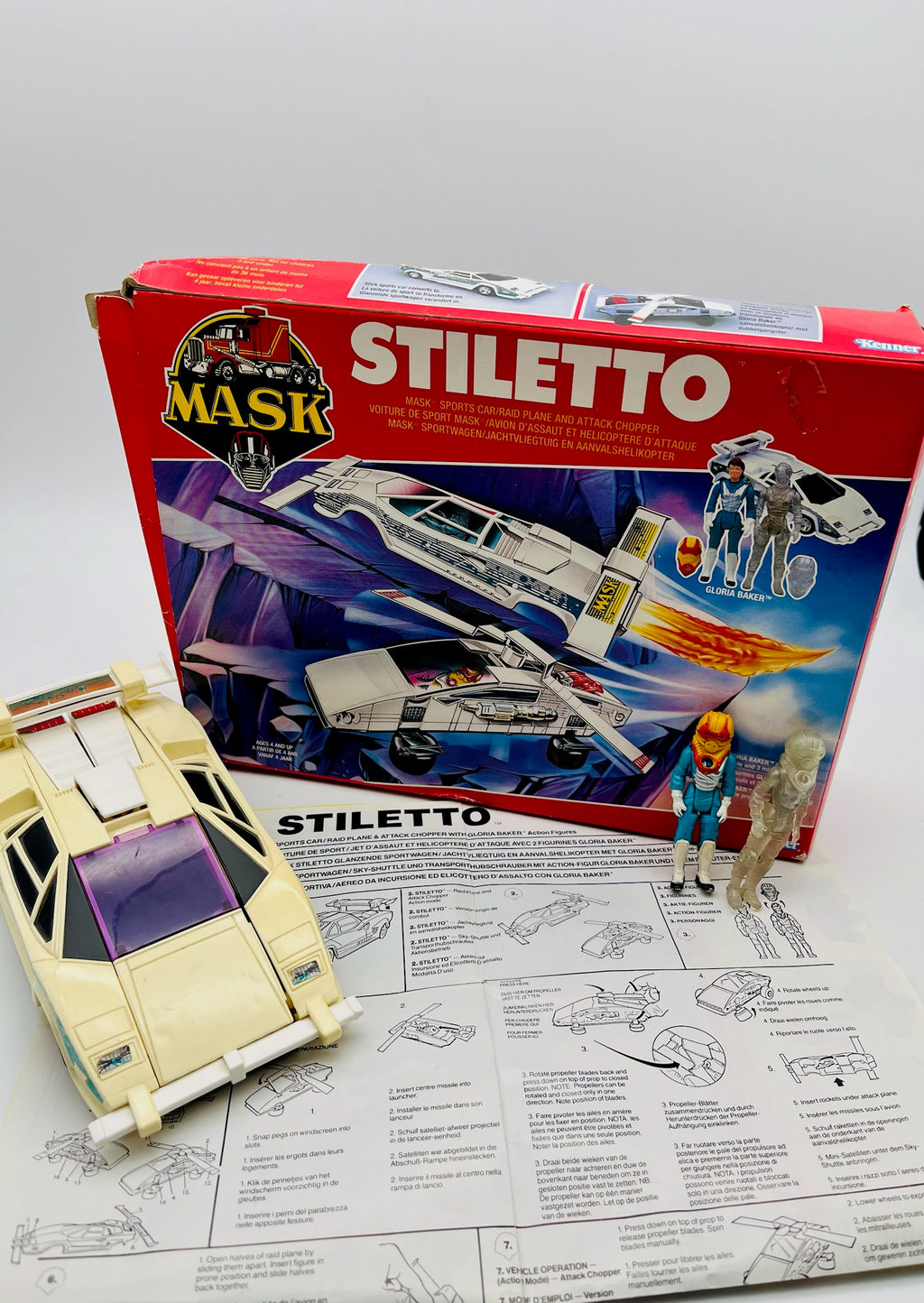 M.A.S.K. | Stiletto Fahrzeug + Figuren | Kenner