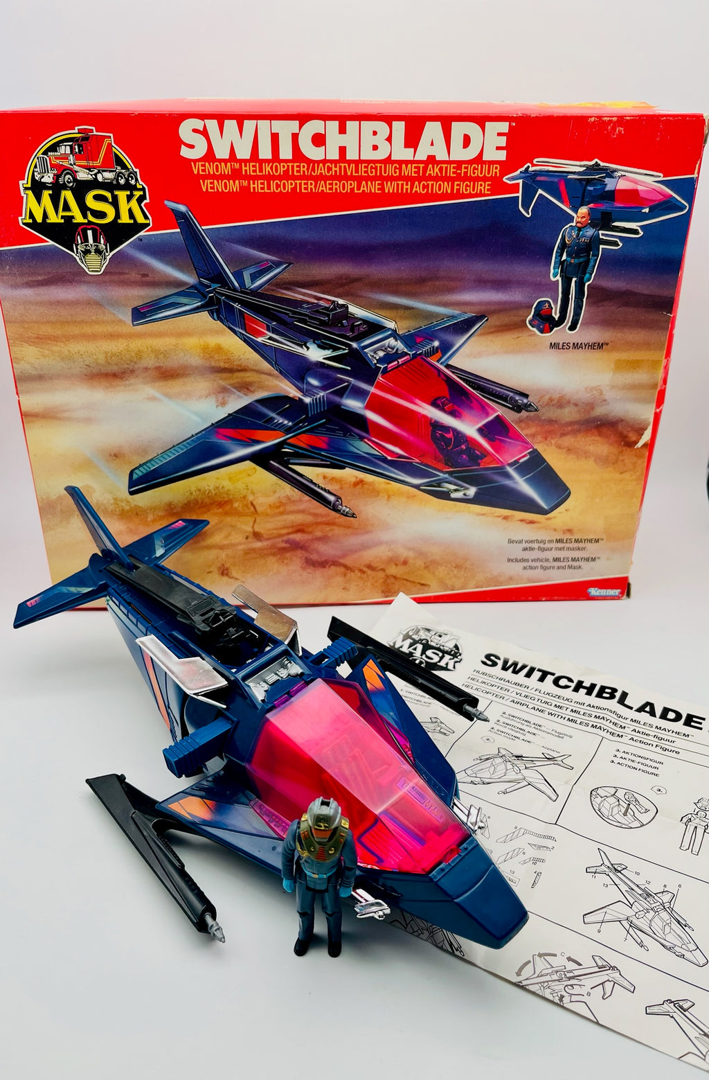 M.A.S.K. Switchblade (Venom) mit Miles Mayhem – Kenner
