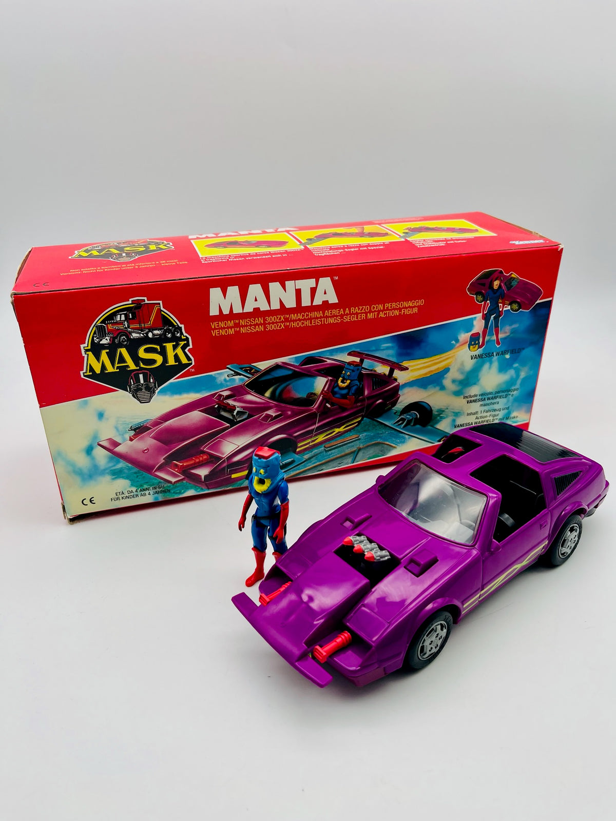 M.A.S.K. Manta Fahrzeug mit Vanessa Warfield (Box+Figur)