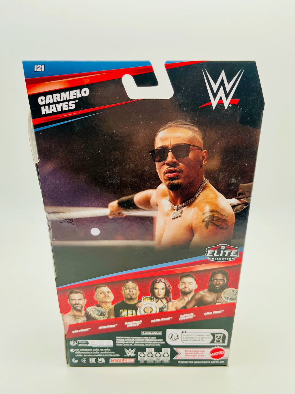 WWE Elite Collection Carmelo Hayes Actionfigur CIB