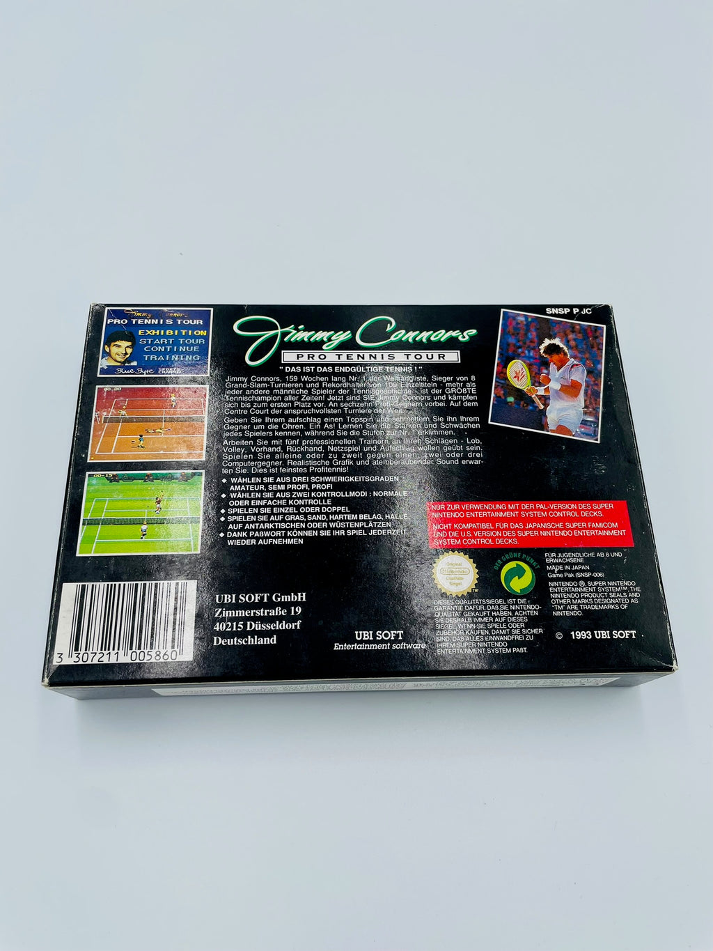 SNES | Jimmy Connors Pro Tennis Tour | CIB