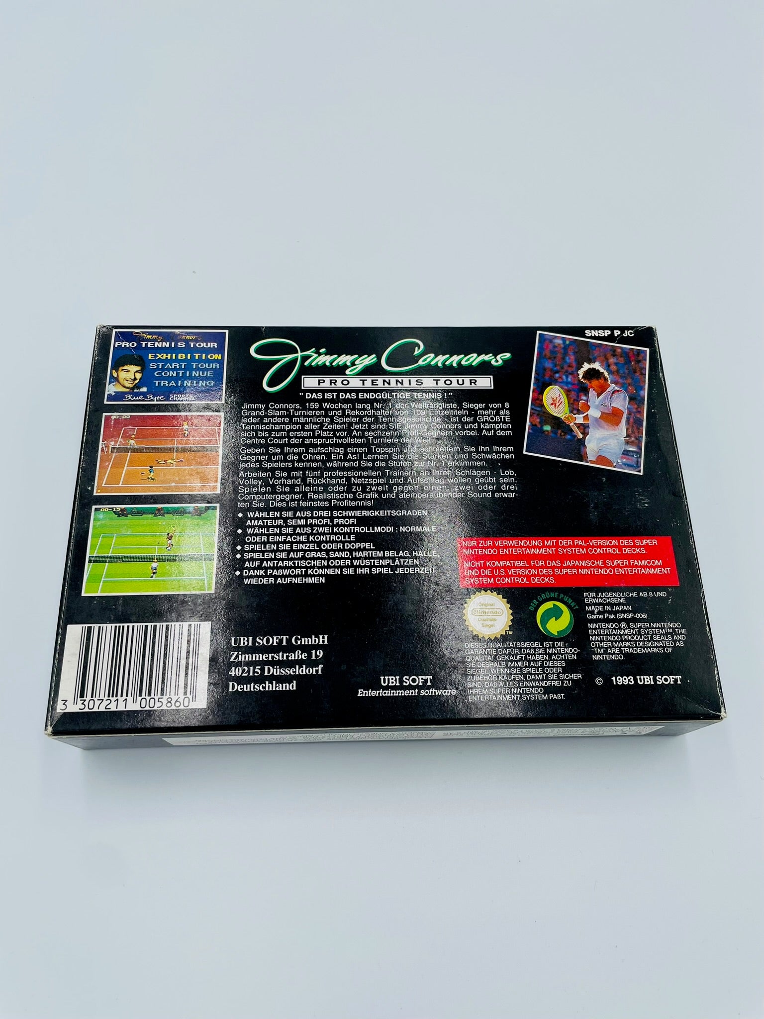 SNES | Jimmy Connors Pro Tennis Tour | CIB