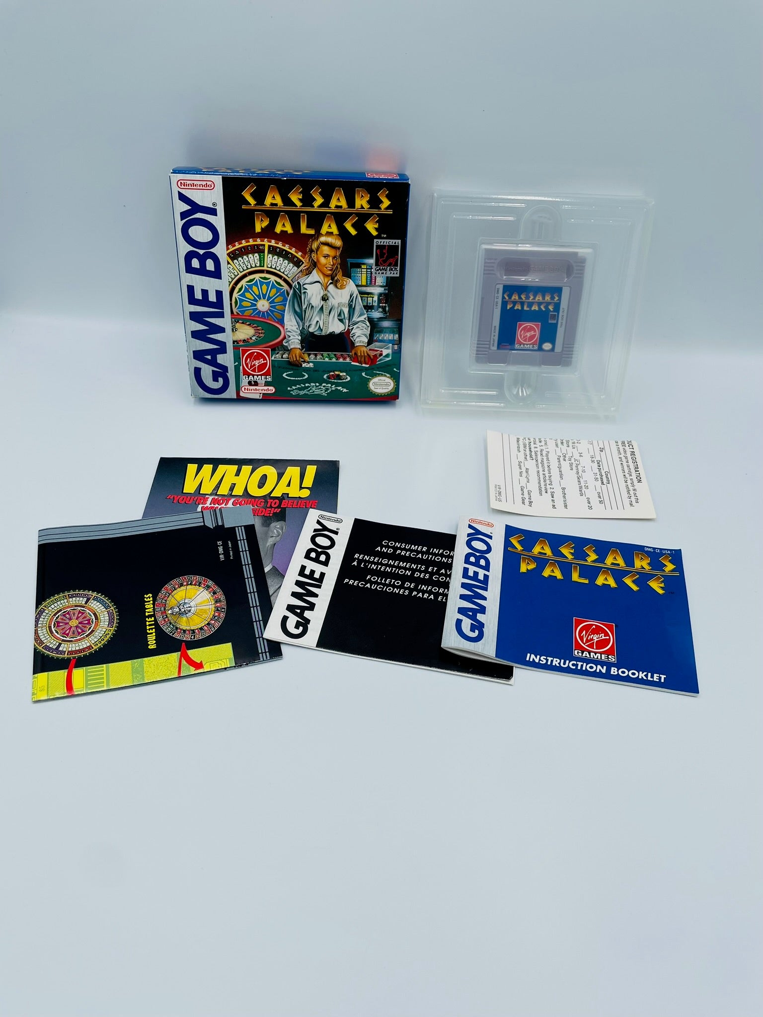 Game Boy | Caesars Palace | OHNE INLAY NUR MODUL UND ANLEITUNG OVP