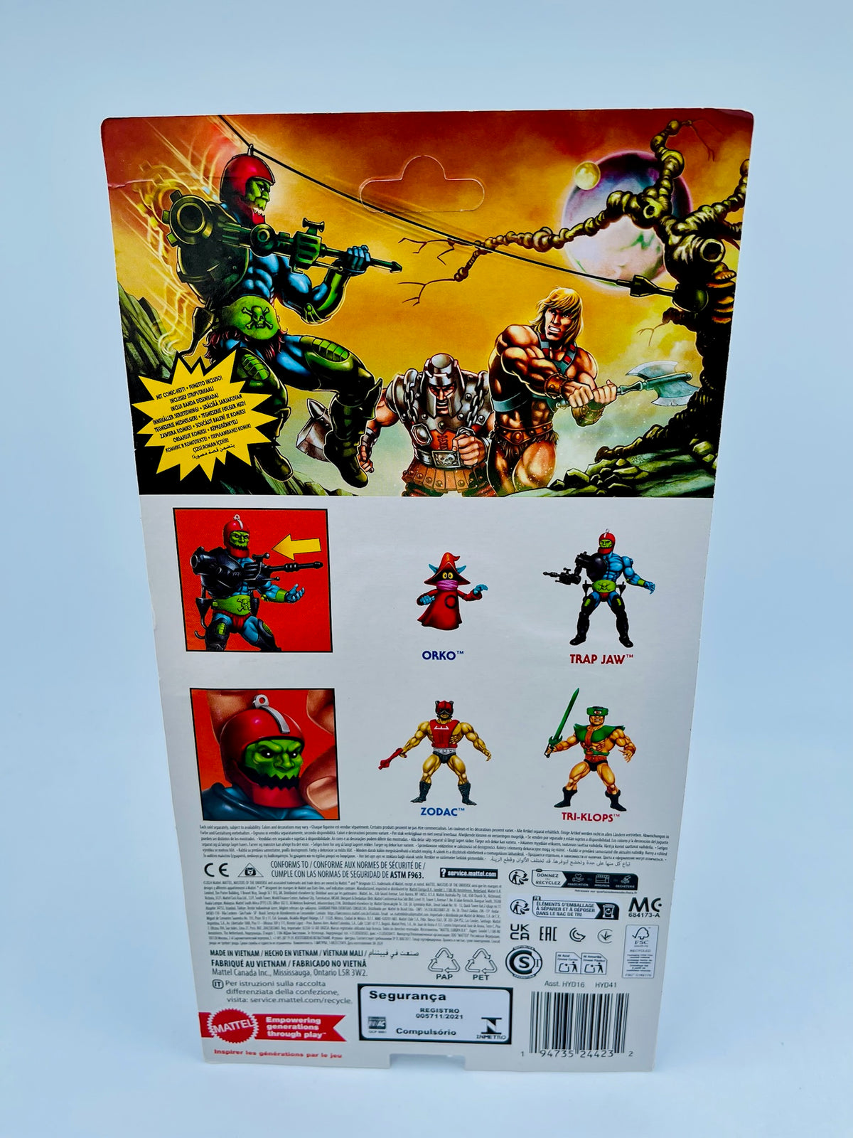 MOTU | Trap Jaw | Masters of the Universe | OVP | Mattel