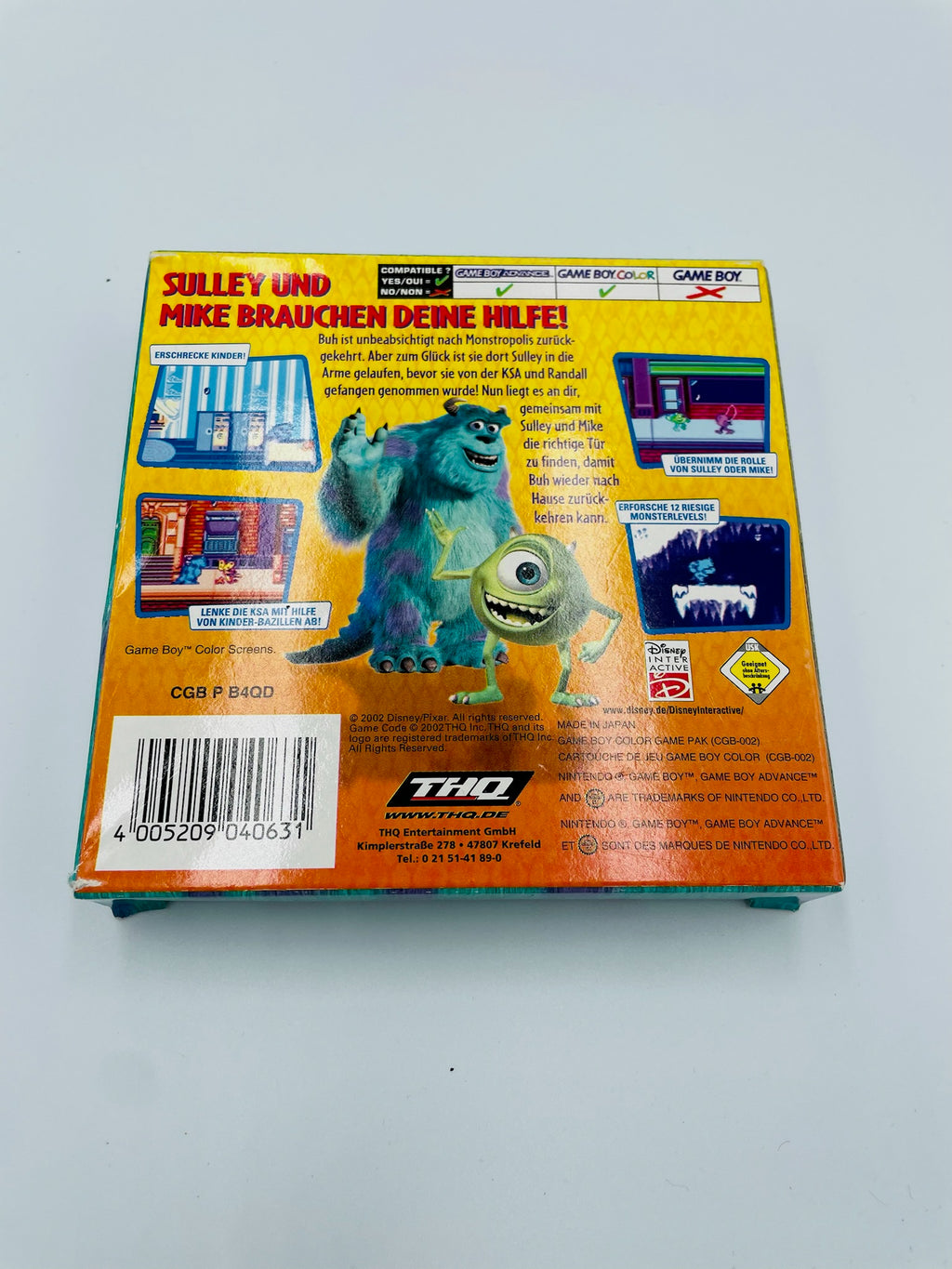 Game Boy Color | Disney Pixar Die Monster AG | CIB