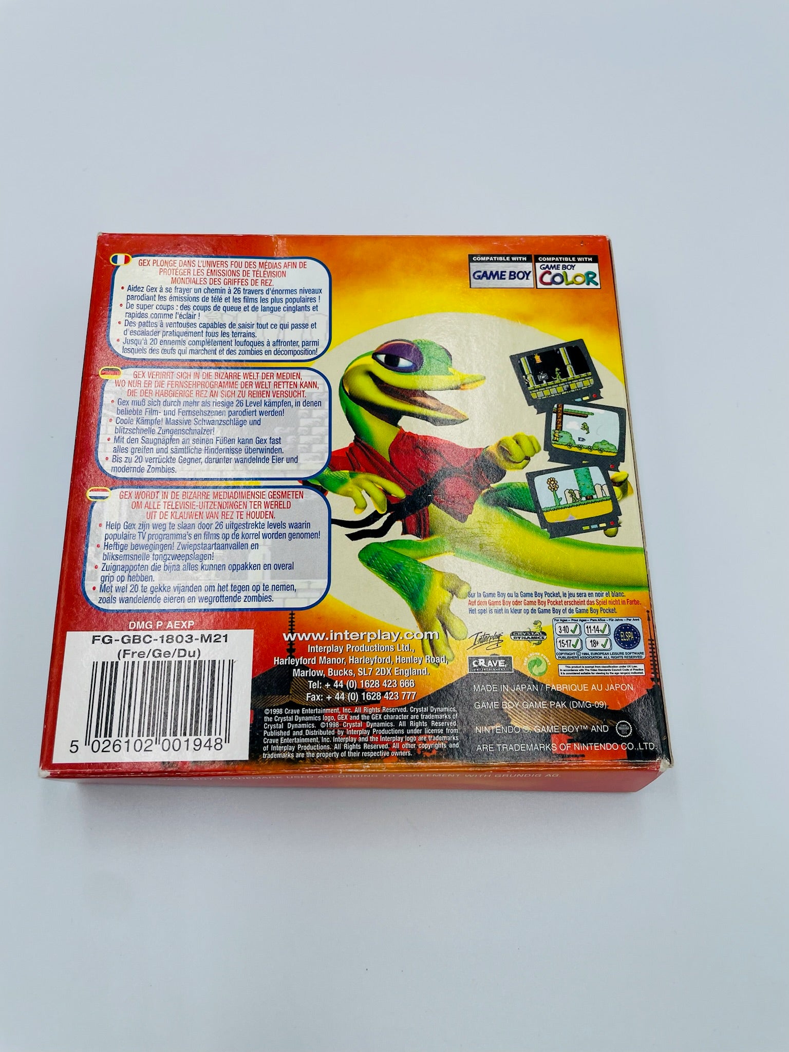 Game Boy Color | Gex: Enter the Gecko | CIB