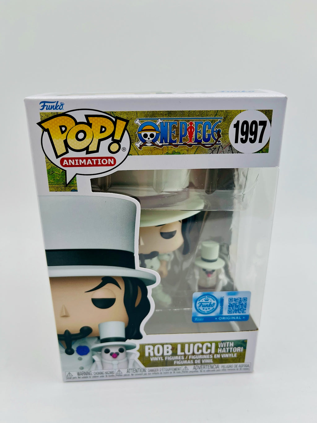 Funko Pop | One Piece Rob Lucci White Outfit | #1997 | with Hattori | OVP | Funko