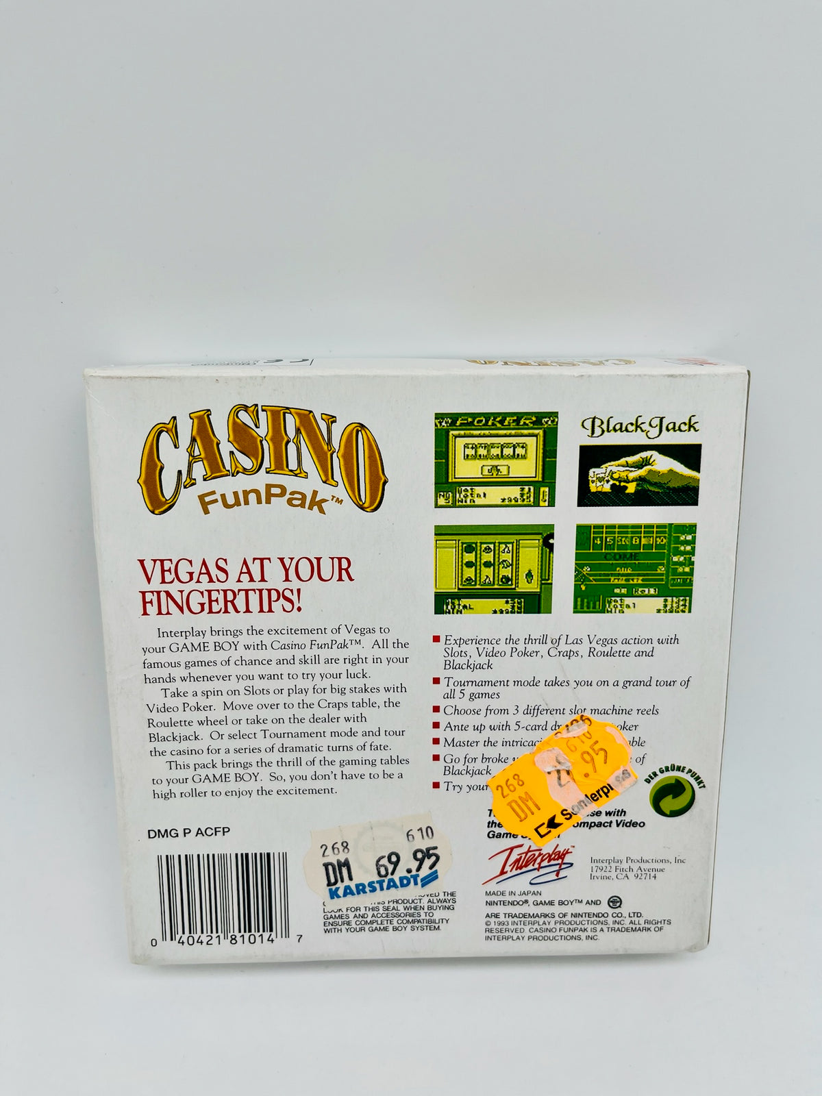 Game Boy | Casino FunPak | OVP