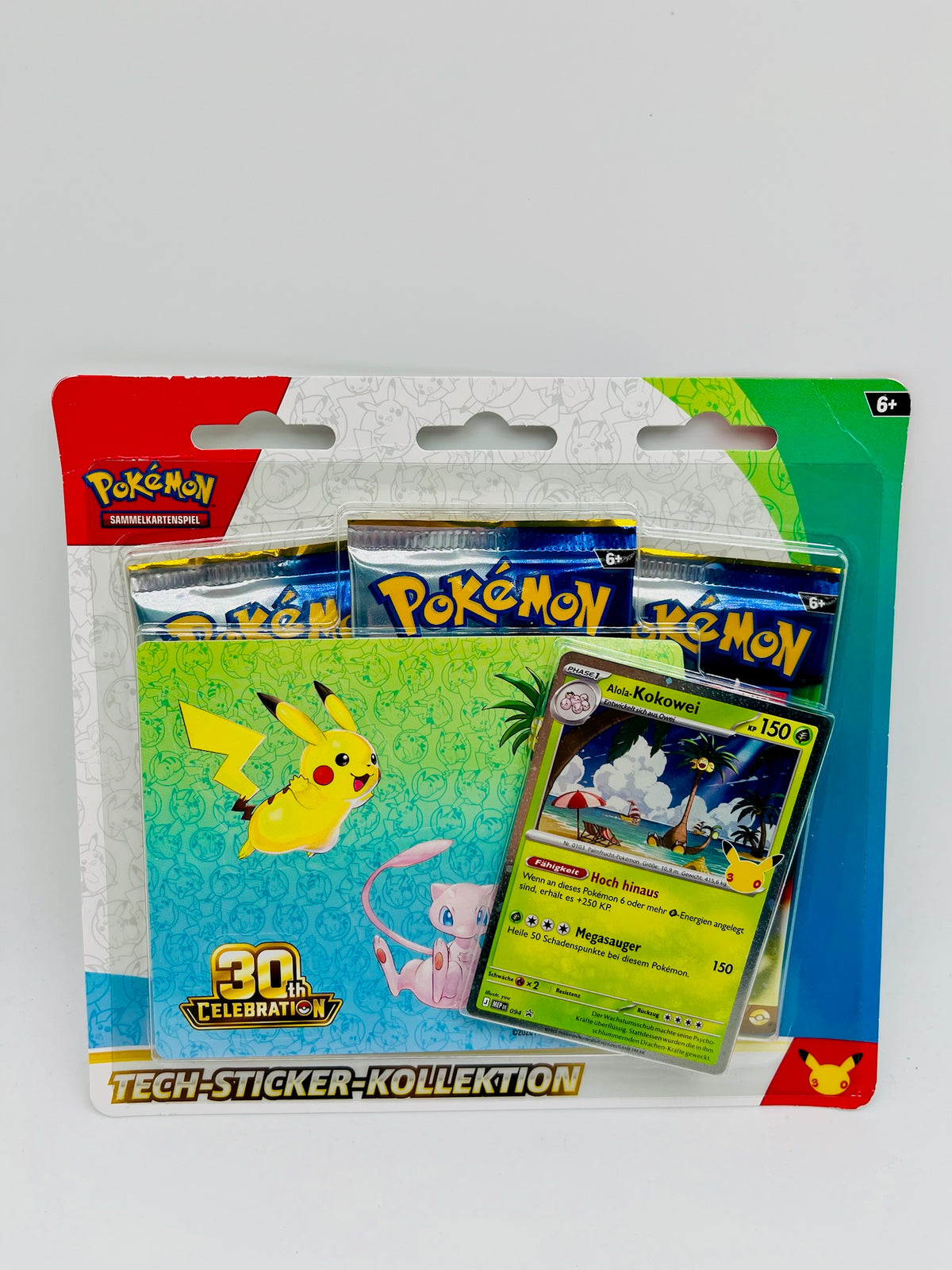 Pokémon TCG | Tech-Sticker-Kollektion 30 Jahre - Alola Kokowei | OVP | DE